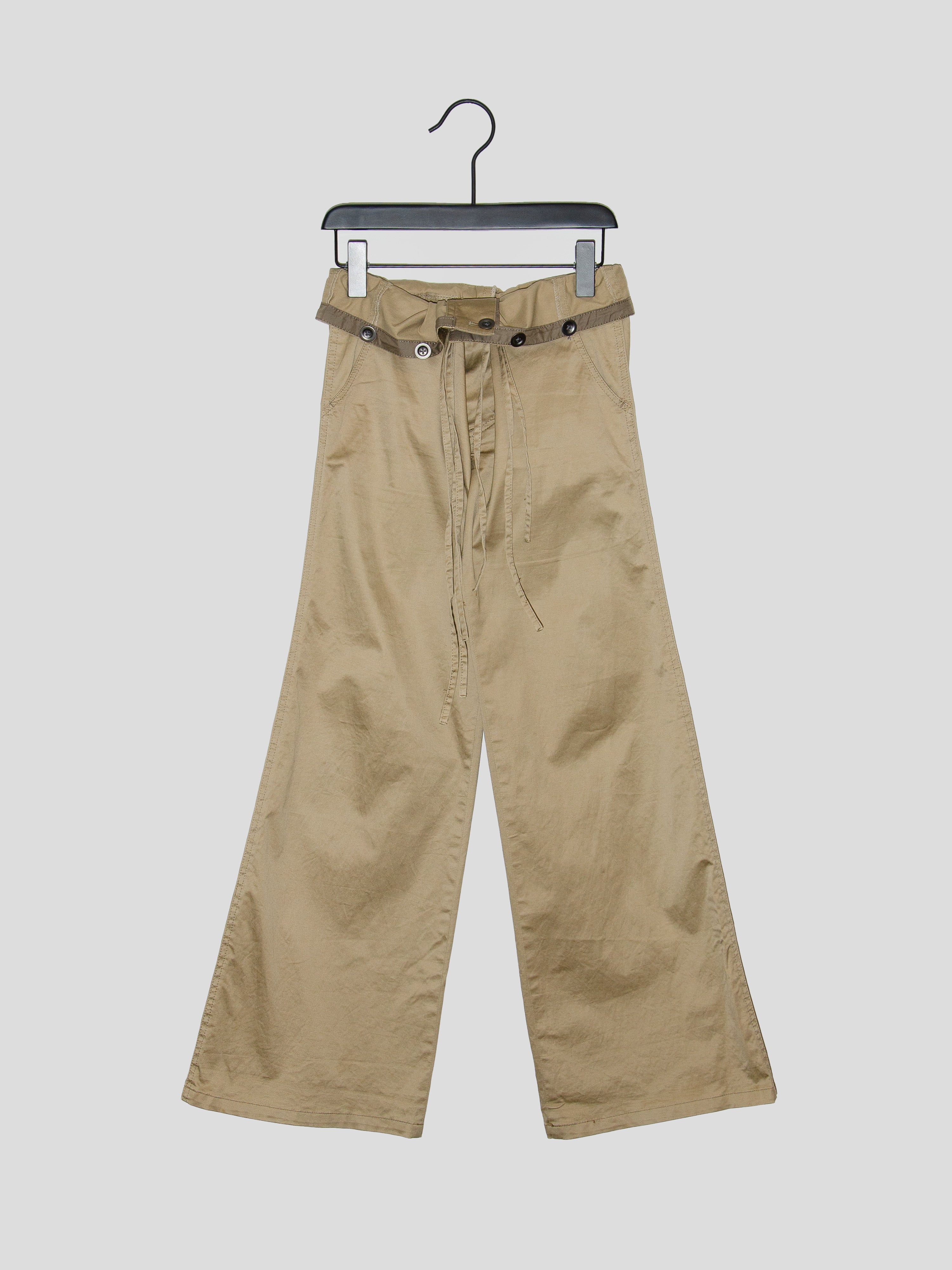 Flared Drawstring Trousers