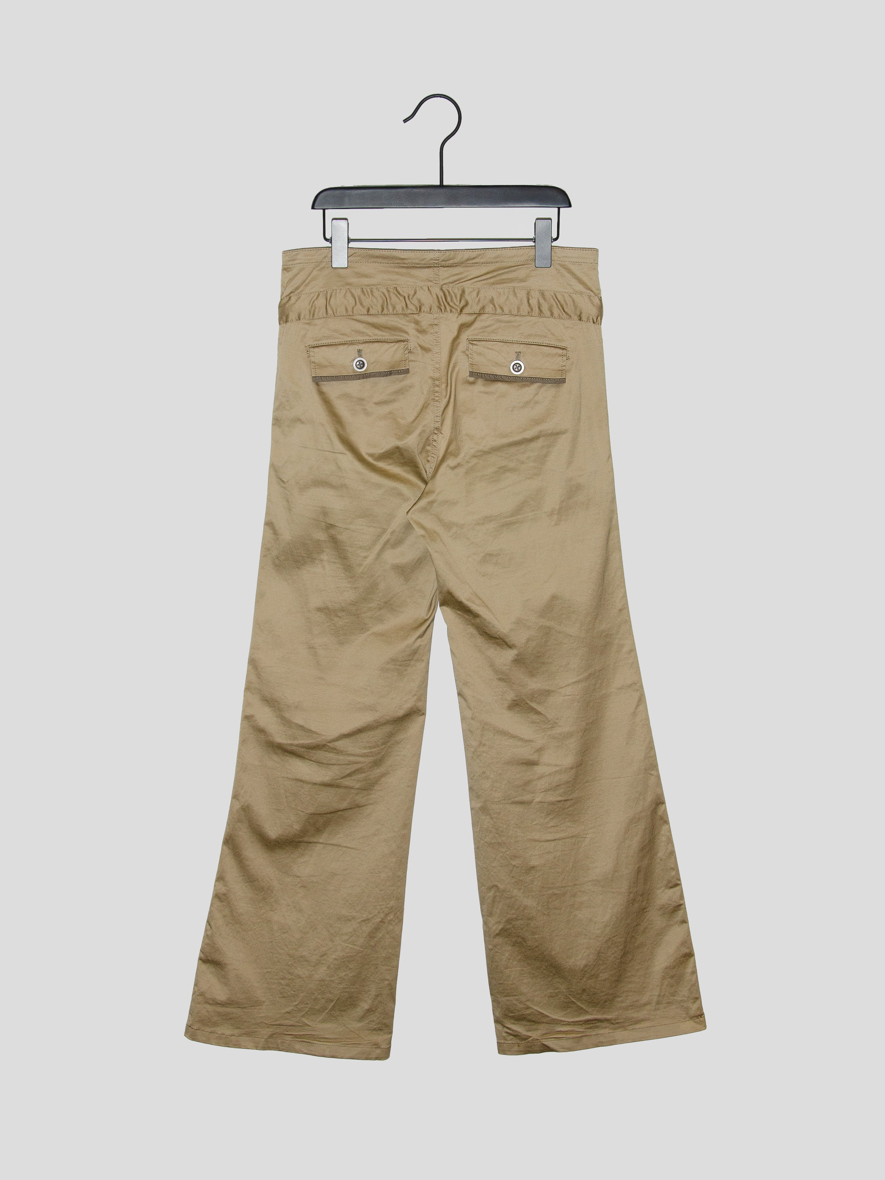 Flared Drawstring Trousers