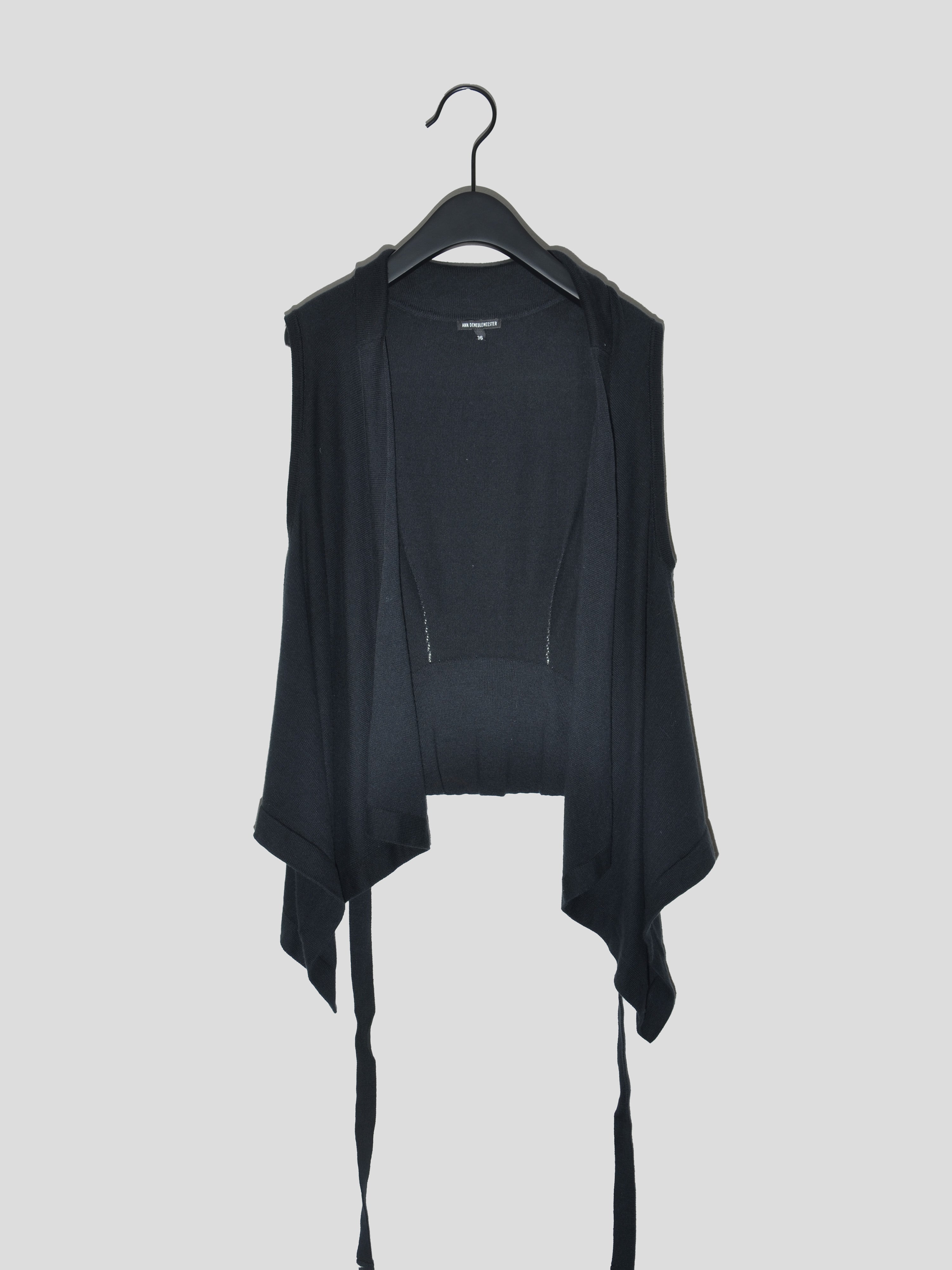 Ann Demeulemeester 2000s Draped Top | Made in Belgium | COMMUNE