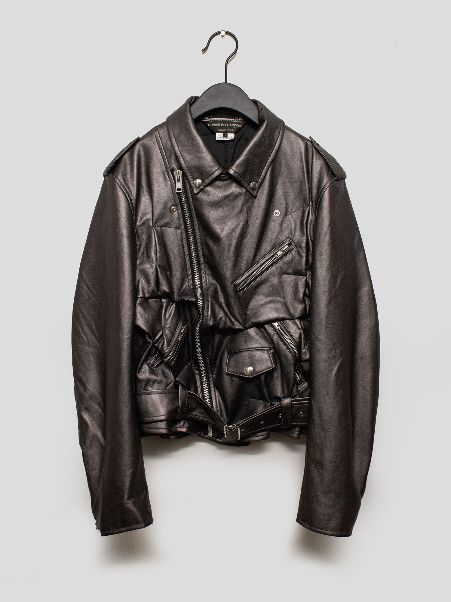 Comme des Garcons Homme Plus SS21 Deformed Biker Jacket | COMMUNE Comme des Garcons Homme Plus SS21 Deformed Biker Jacket | COMMUNE