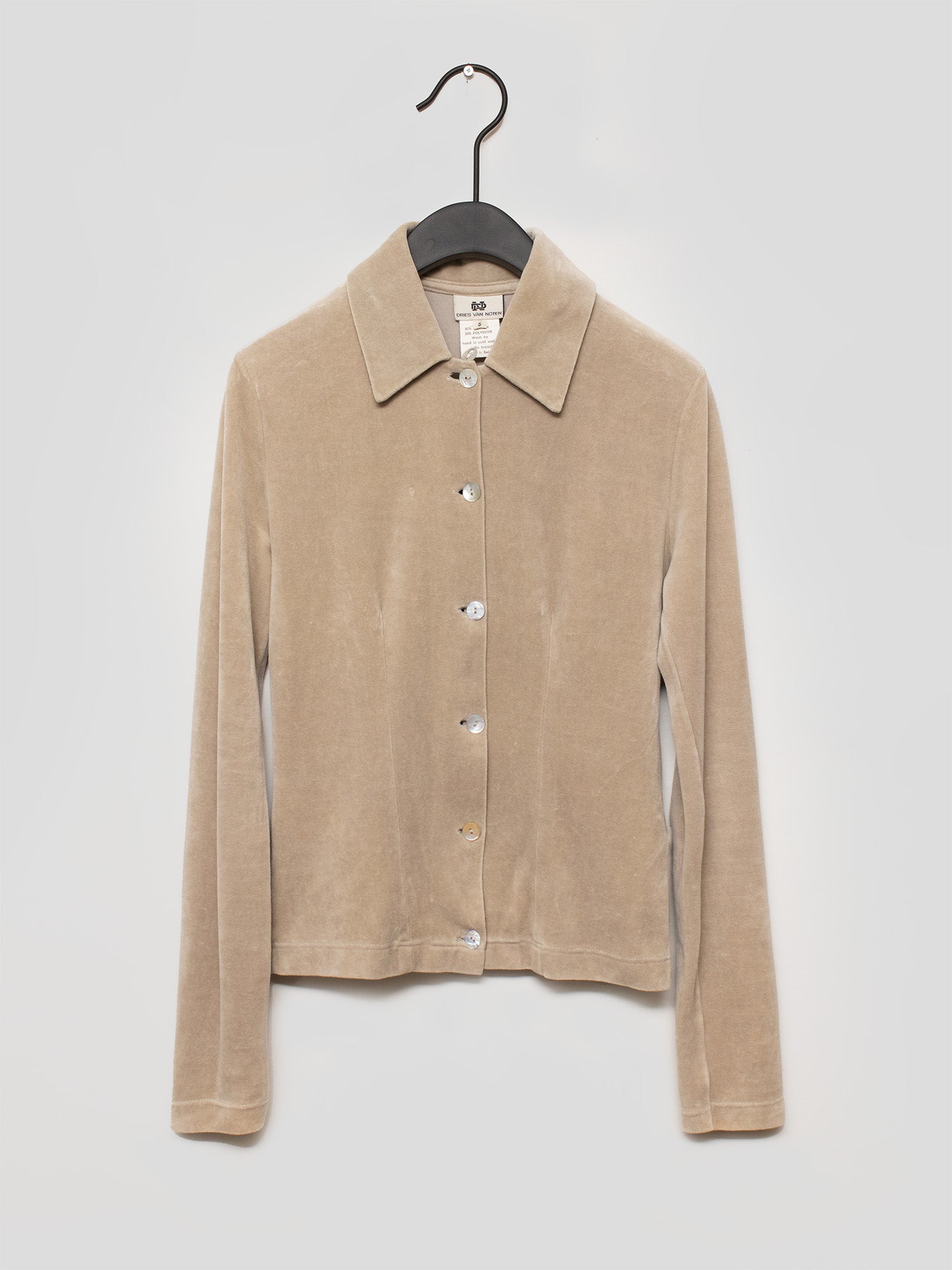 Dries Van Noten 1990s Velour Shirt | COMMUNE