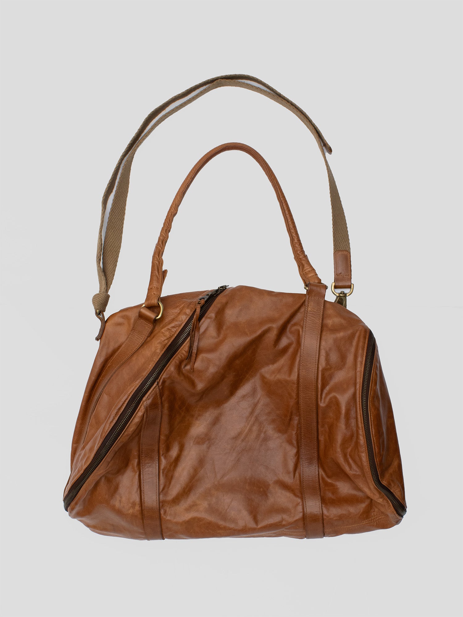 Mihara Yasuhiro x Jas M.B. SS09 Spiral Zip Two-way Leather Bag 