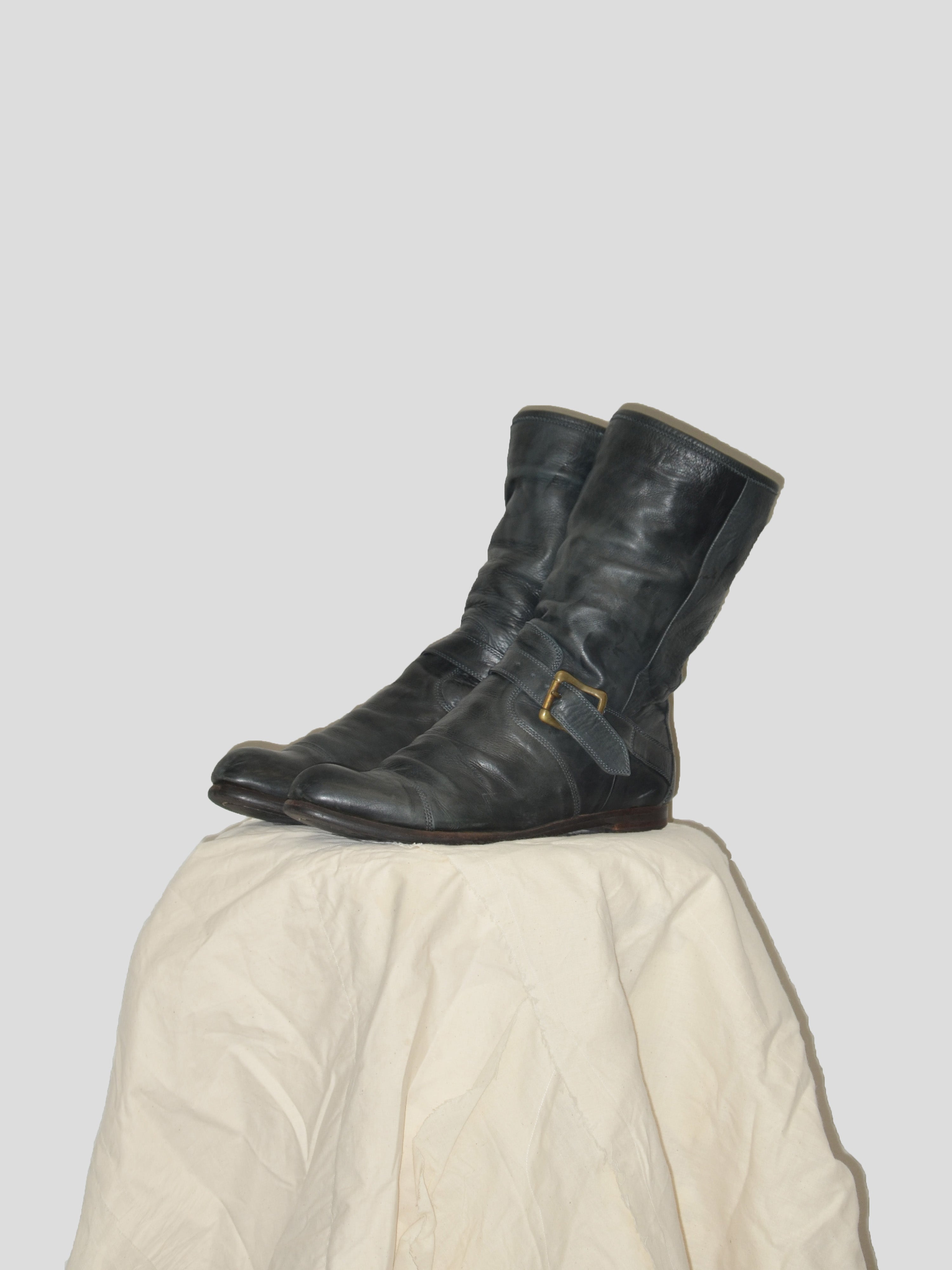 Mihara Yasuhiro 2000s Black Pirate Boots | COMMUNE