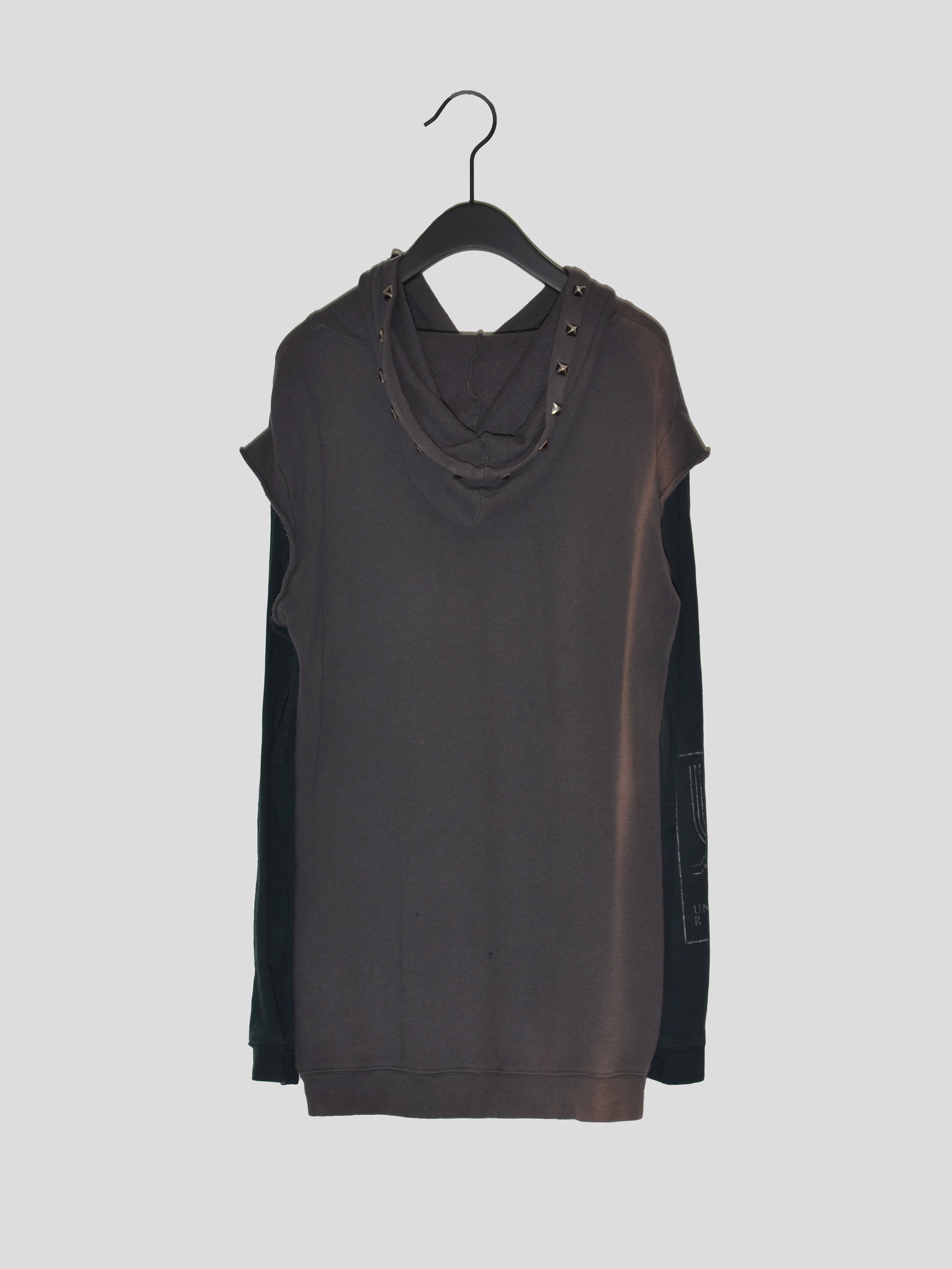 SS06 "T" Studded Hybrid Hoodie