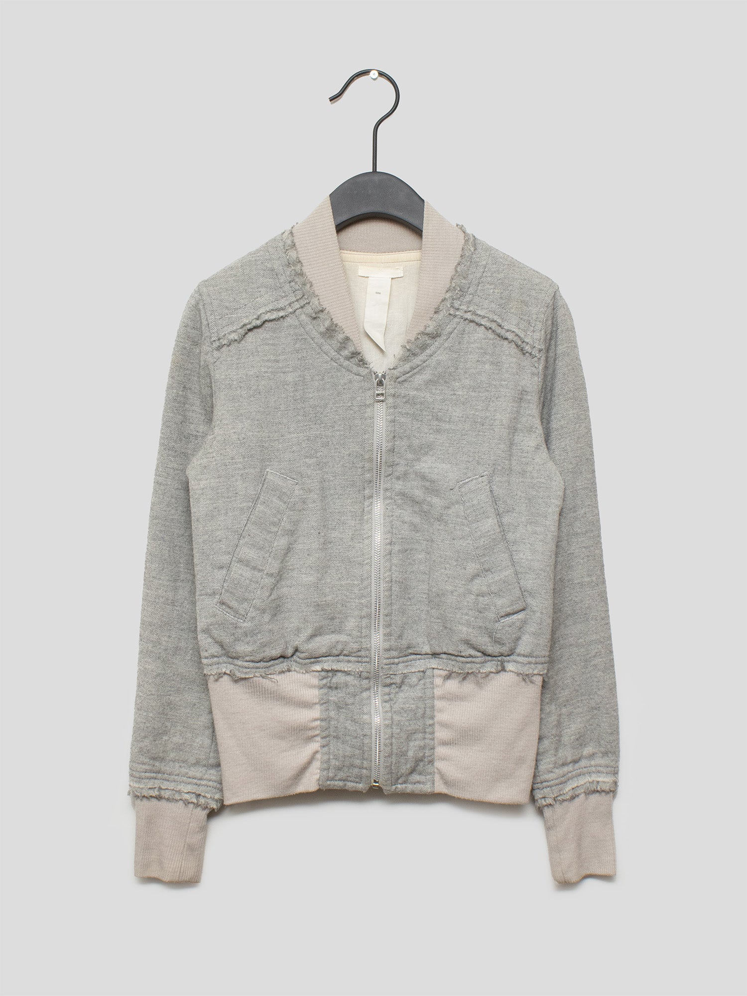 0000 Raw-Edge Bomber Jacket