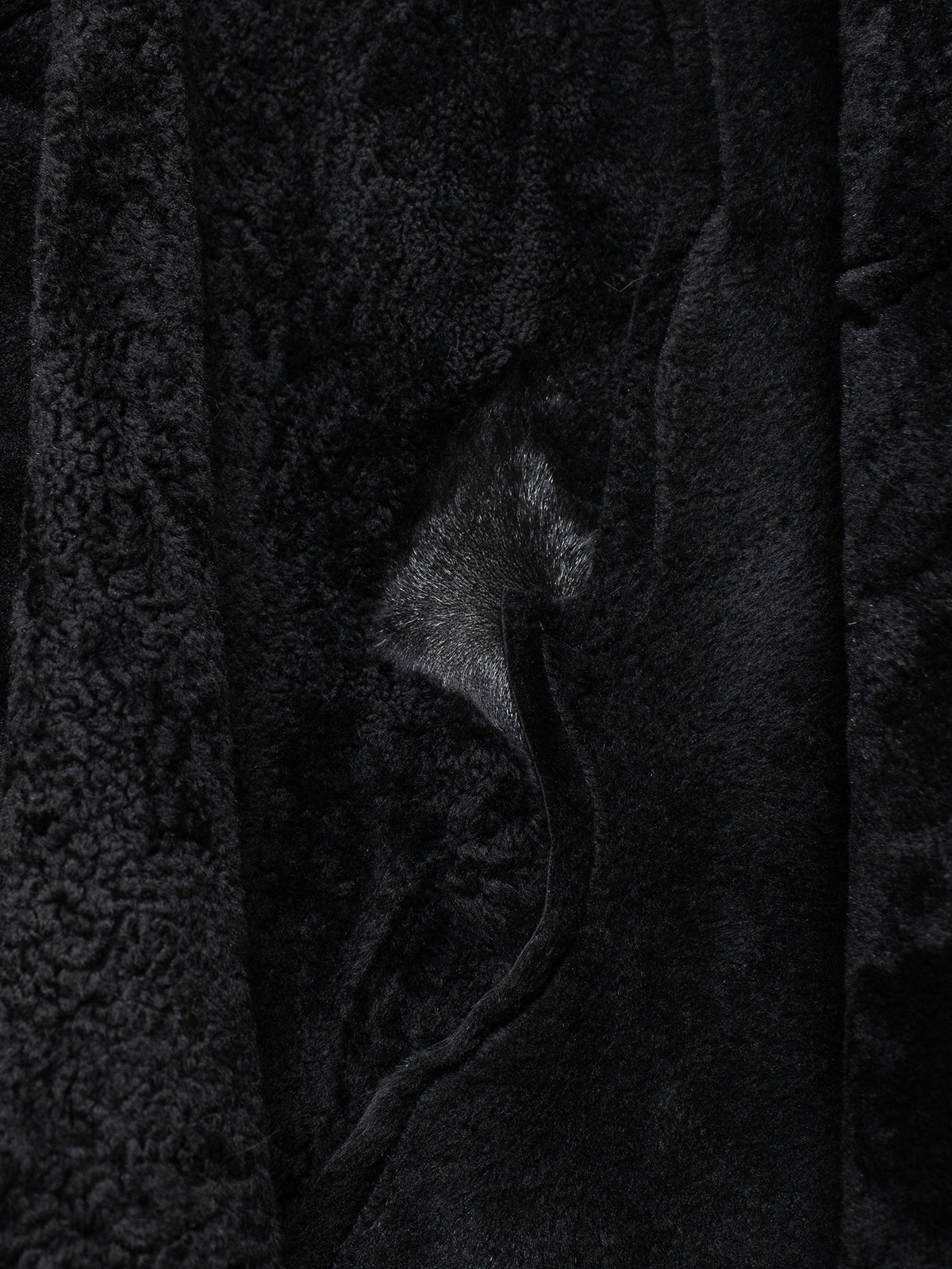 AW18 Patchwork Shearling Coat