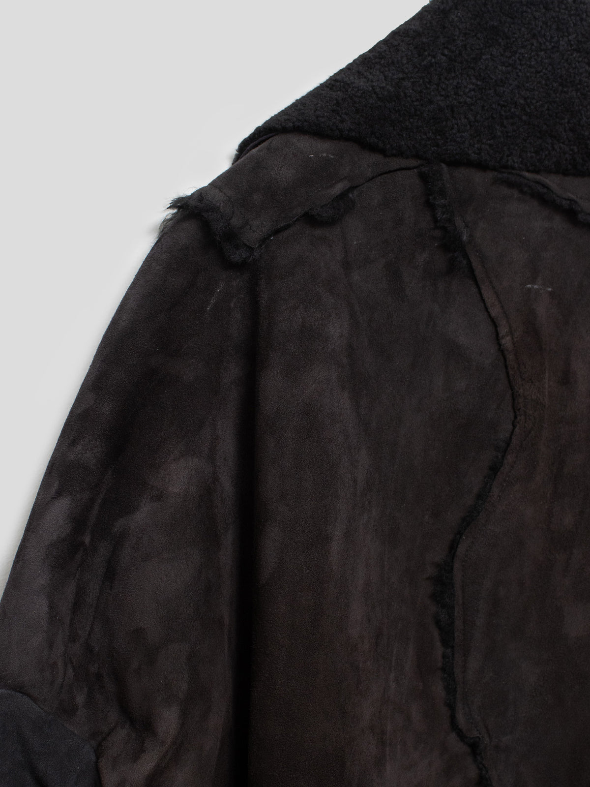 AW18 Patchwork Shearling Coat
