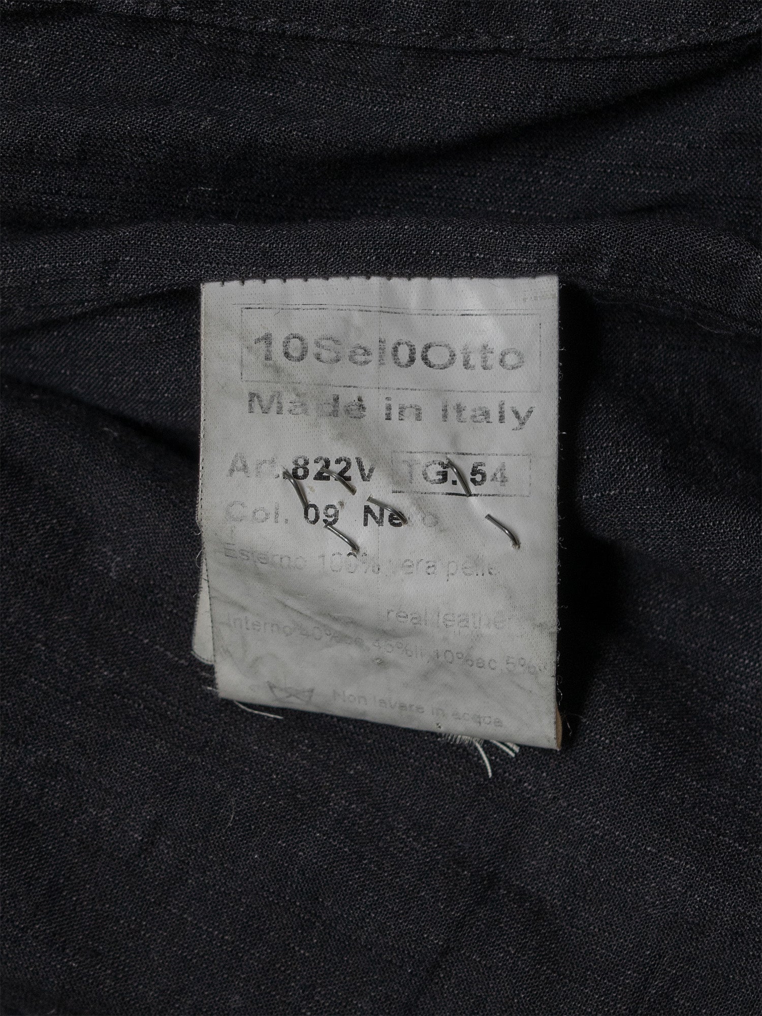 Overlock Leather Jacket