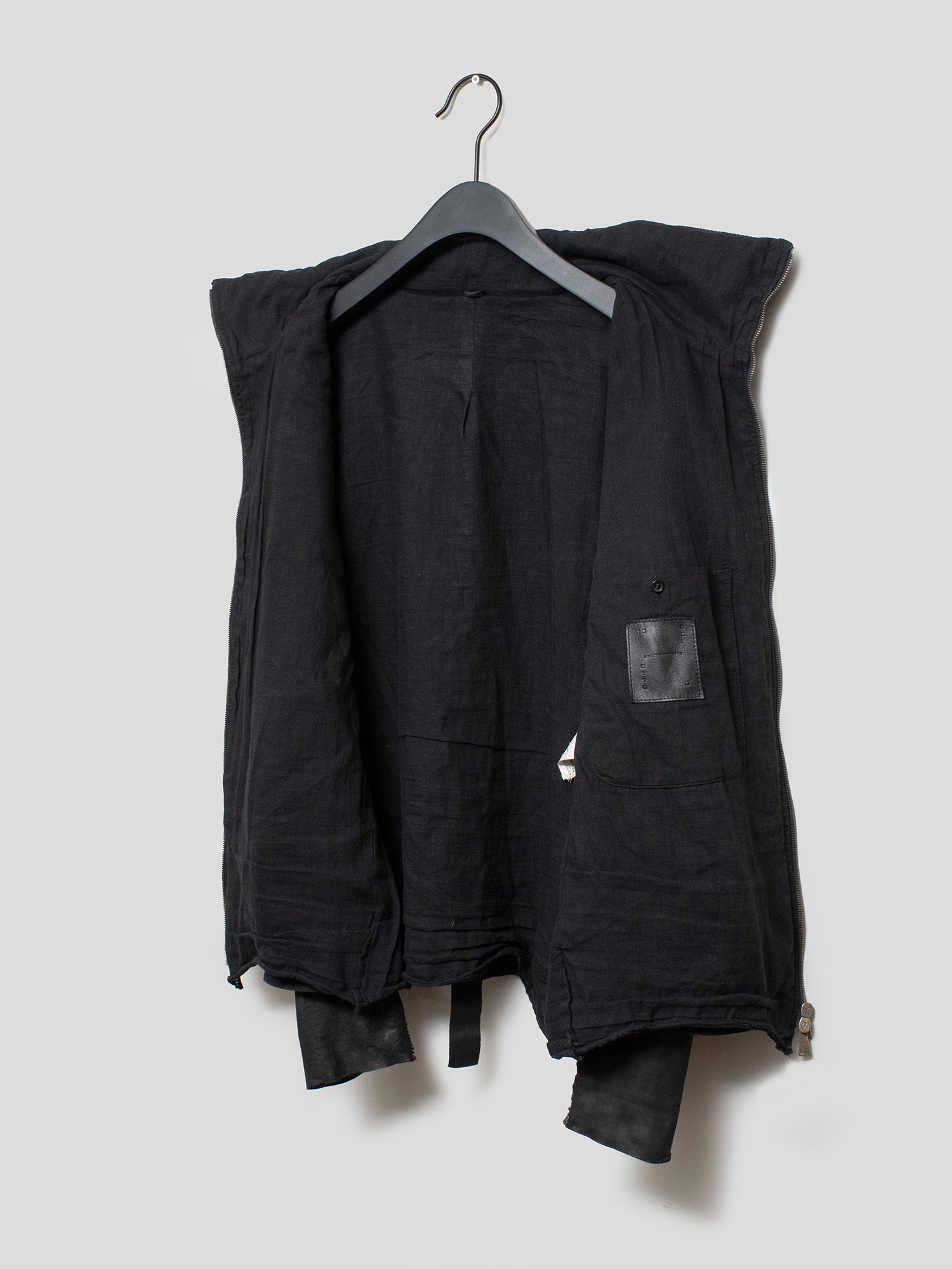 Overlock Leather Jacket