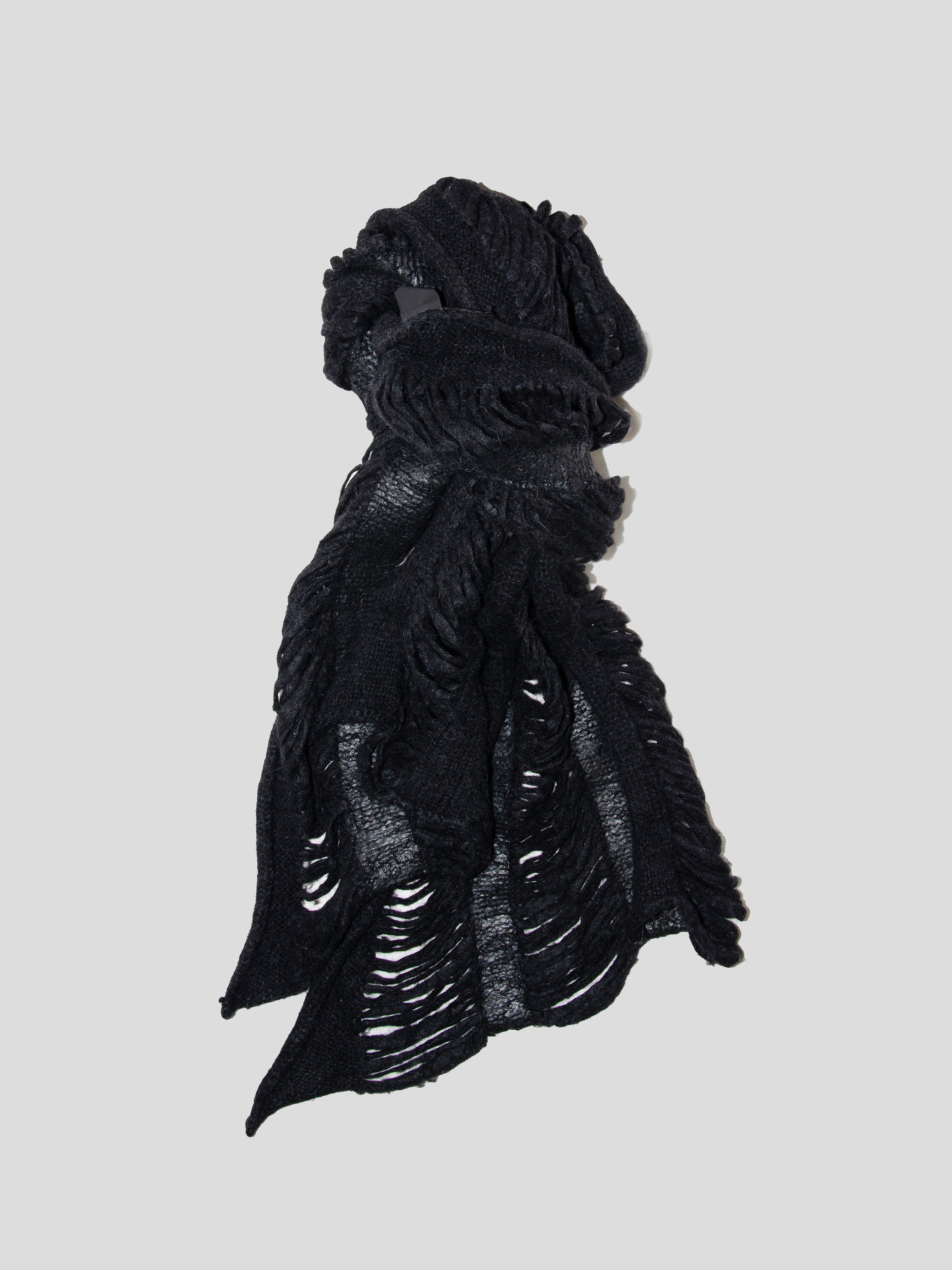 Drop Stitch Alpaca Scarf