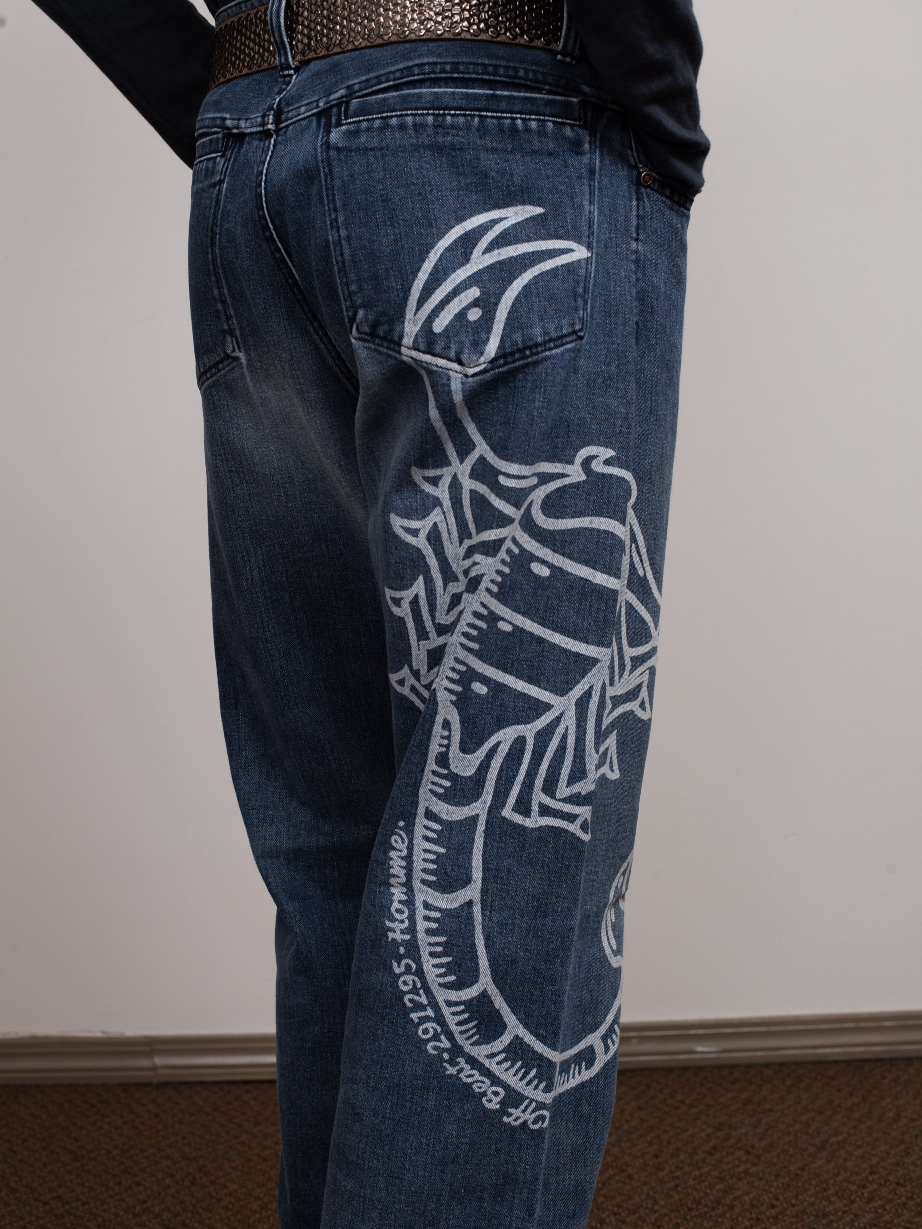 Scorpion Print Jeans