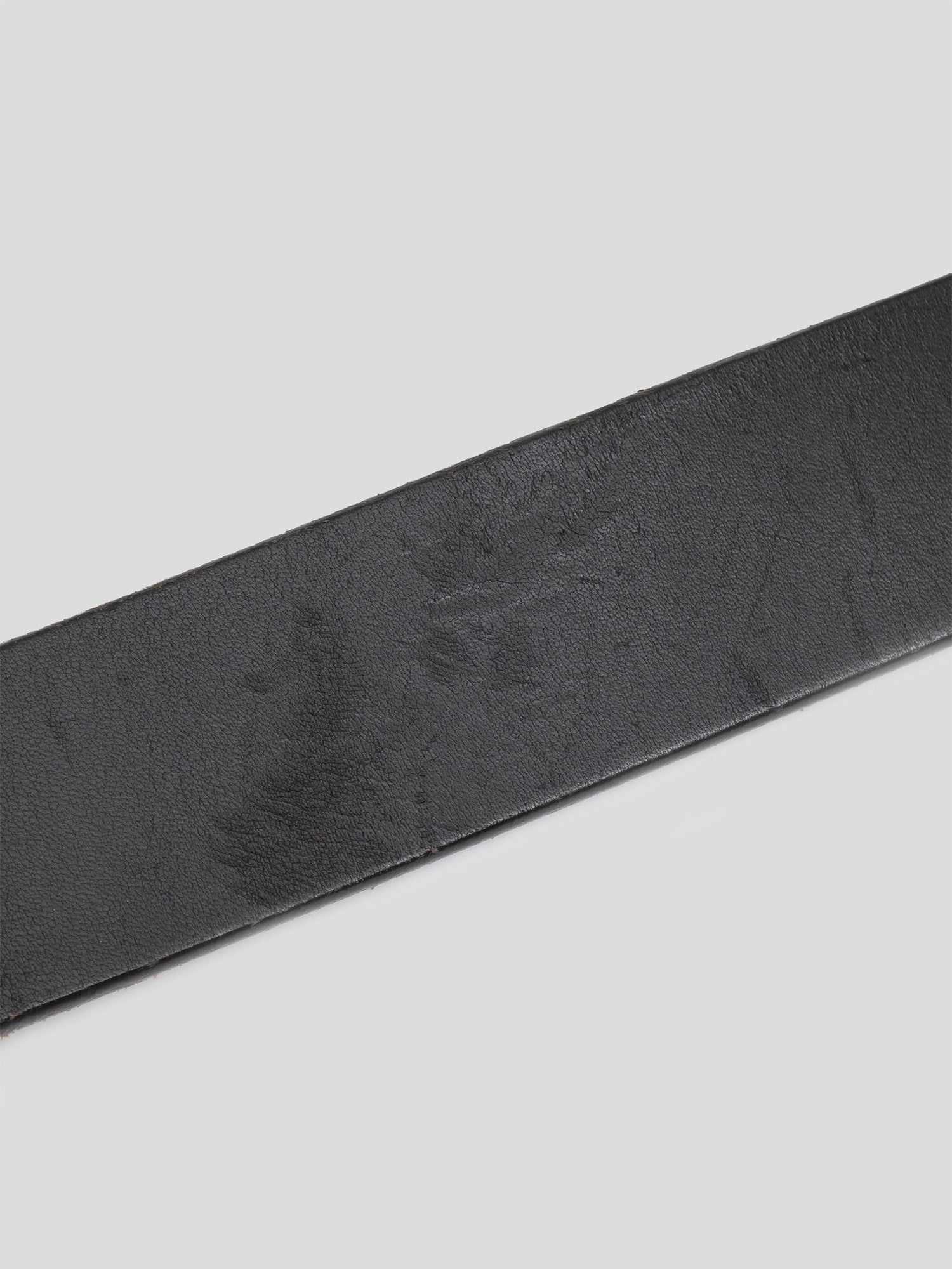 Molten Buckle Leather Belt