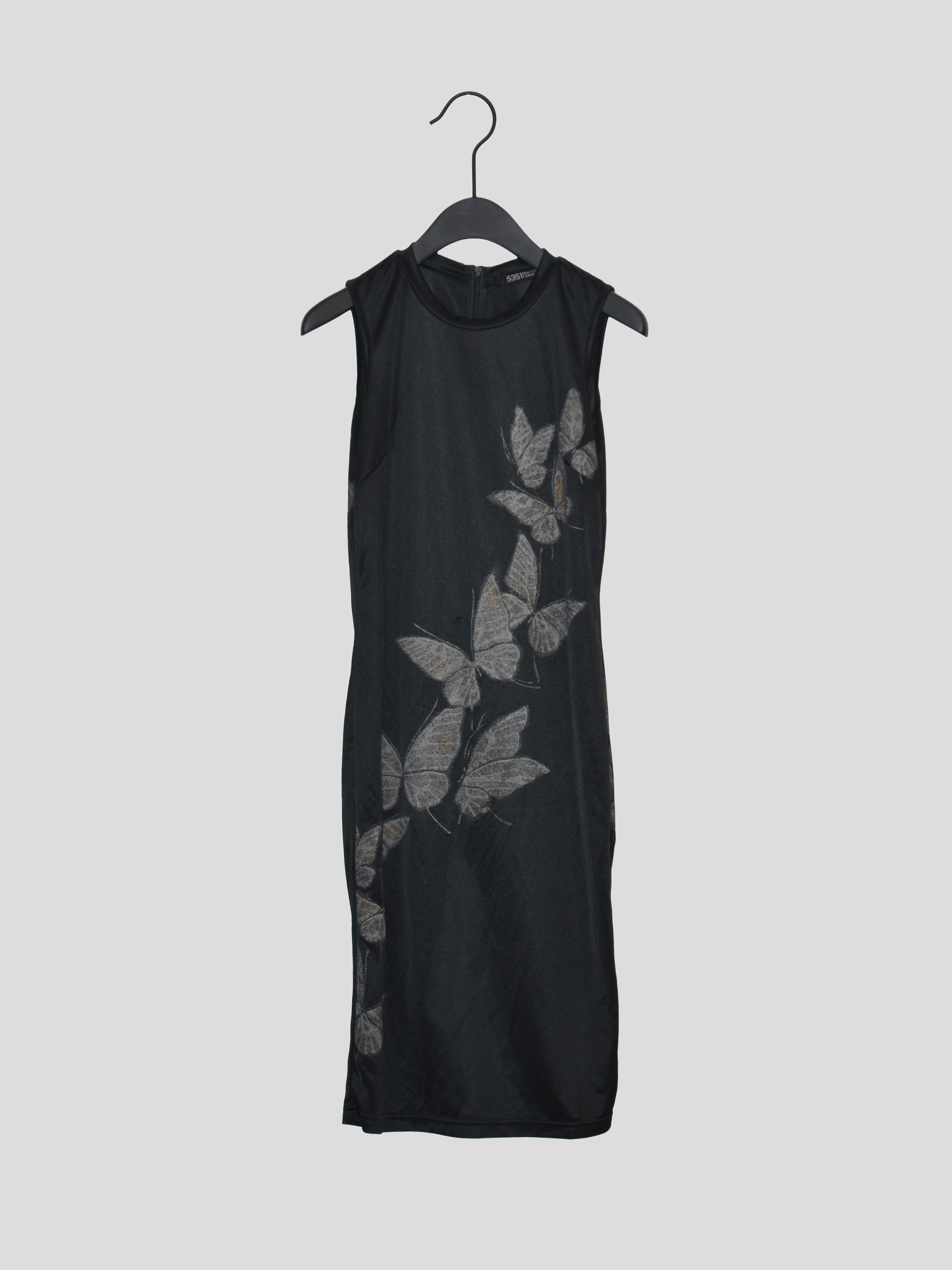 Butterfly Print Sleeveless Dress