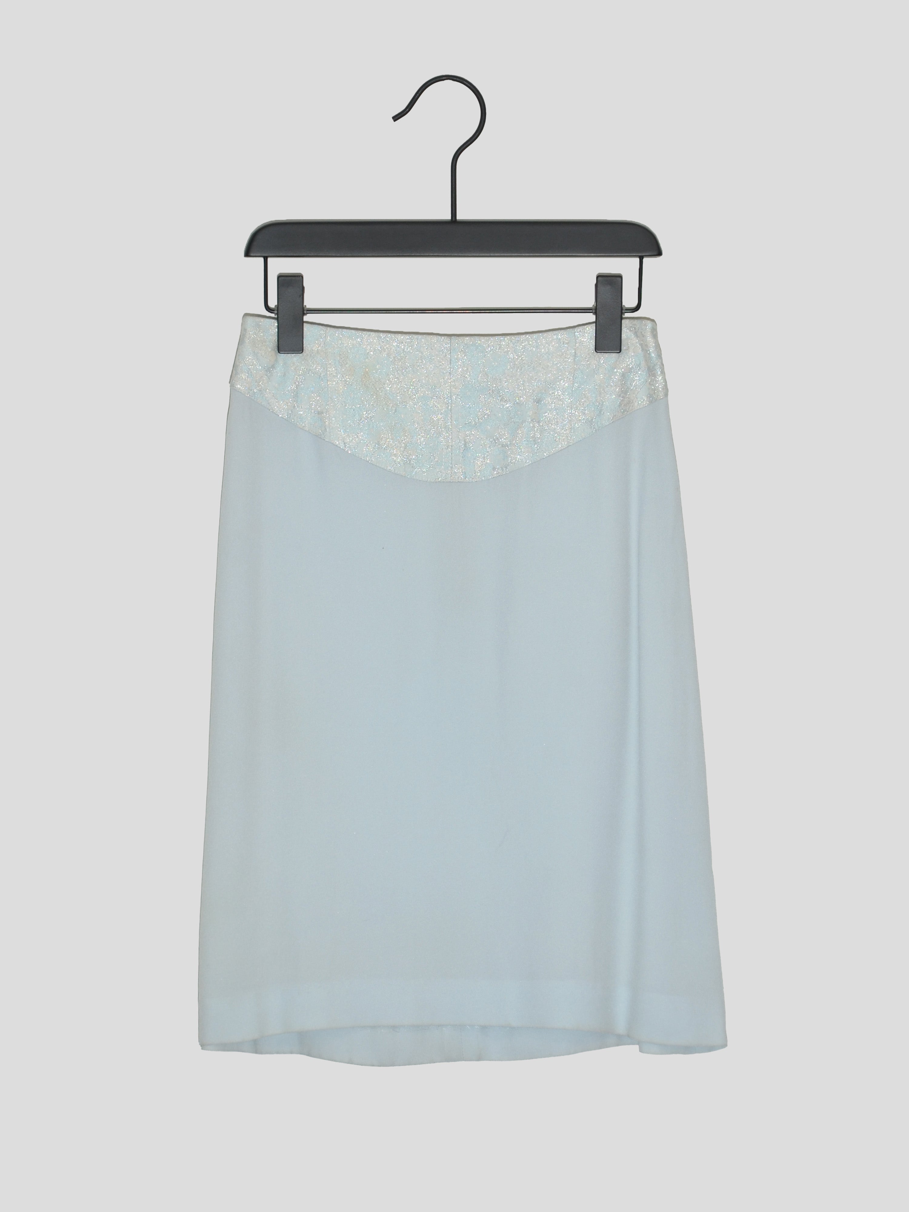 A.F. Vandevorst 1990s Glitter Accent Midi Skirt Commune 