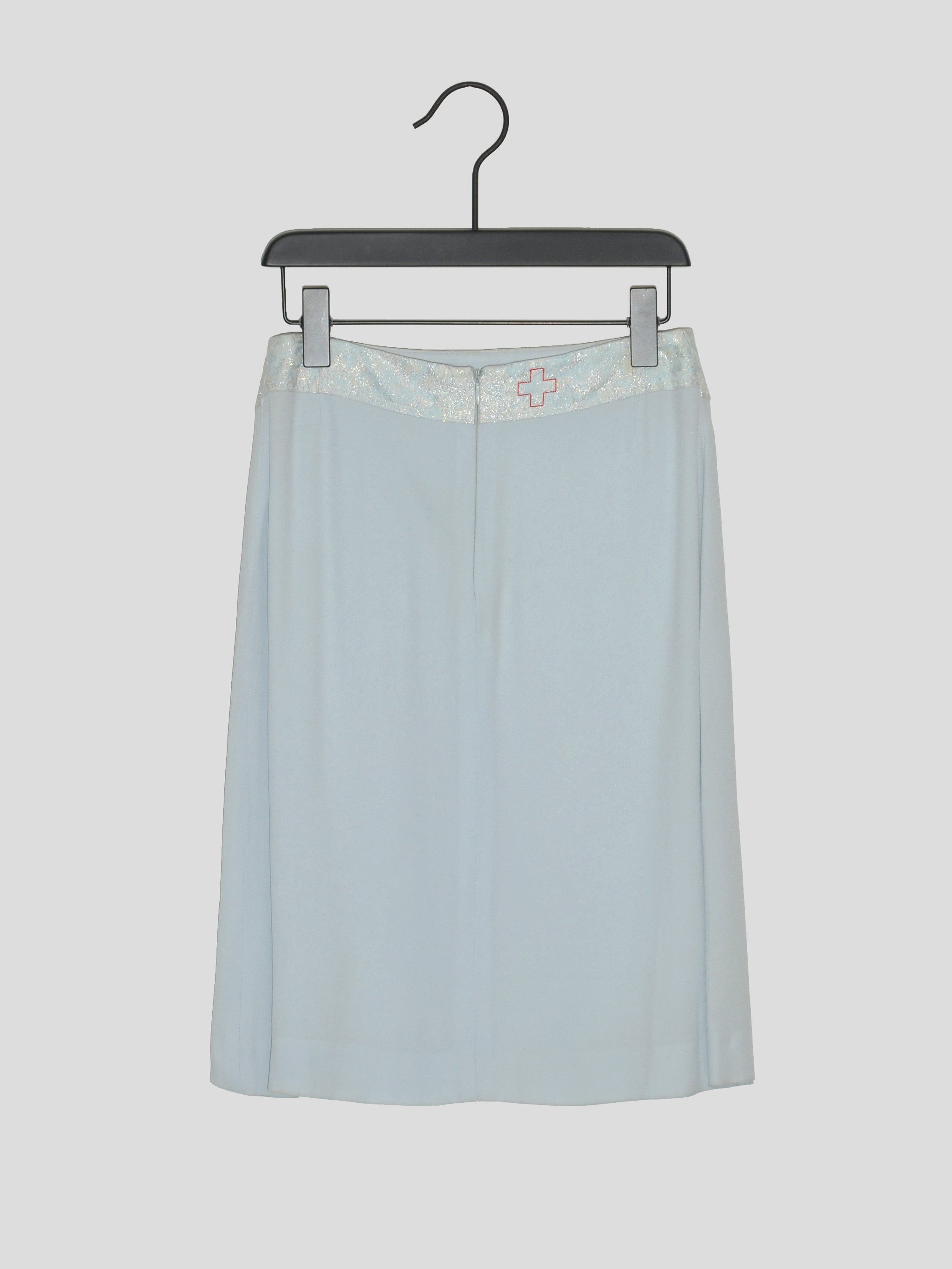 A.F. Vandevorst 1990s Glitter Accent Midi Skirt Commune 
