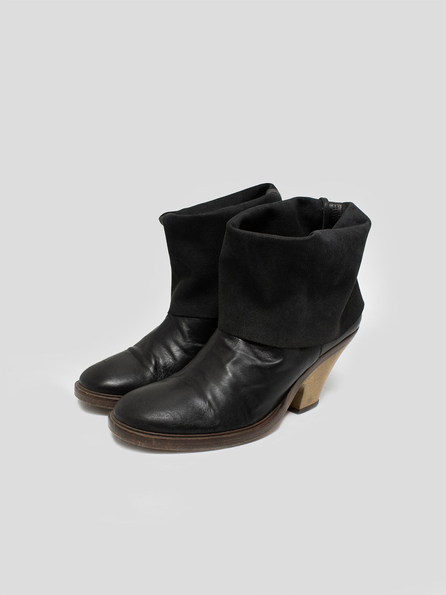 Strapped Leather Boots