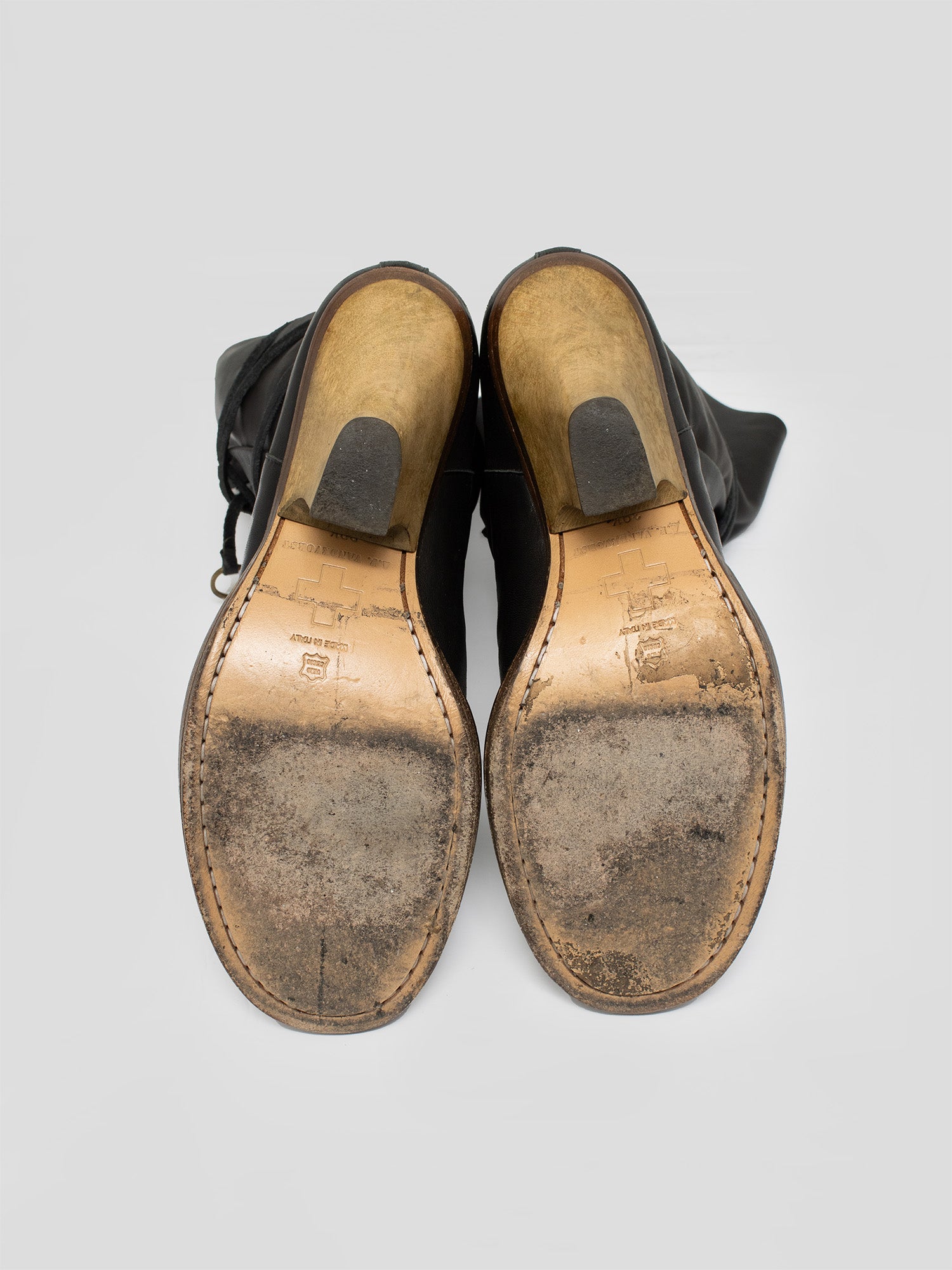 Strapped Leather Boots