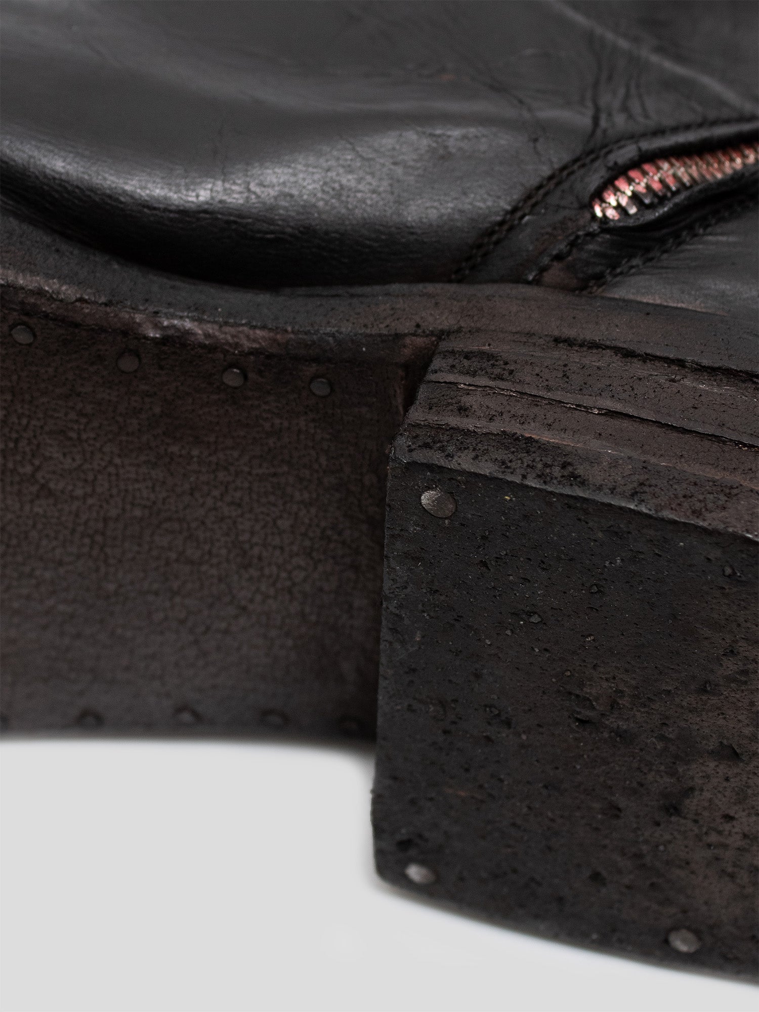 TZ1 Spiral-Zip Kangaroo Leather Boots
