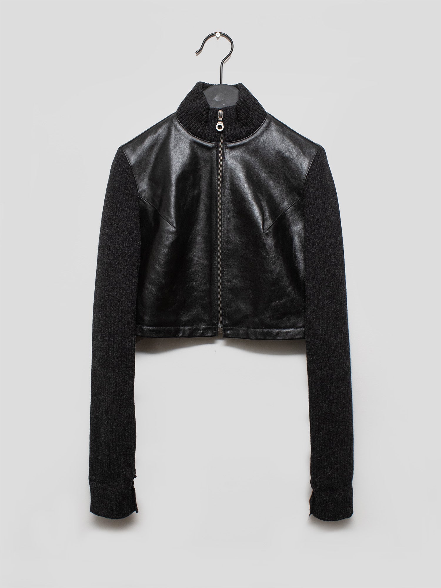 Cropped Leather Jacket