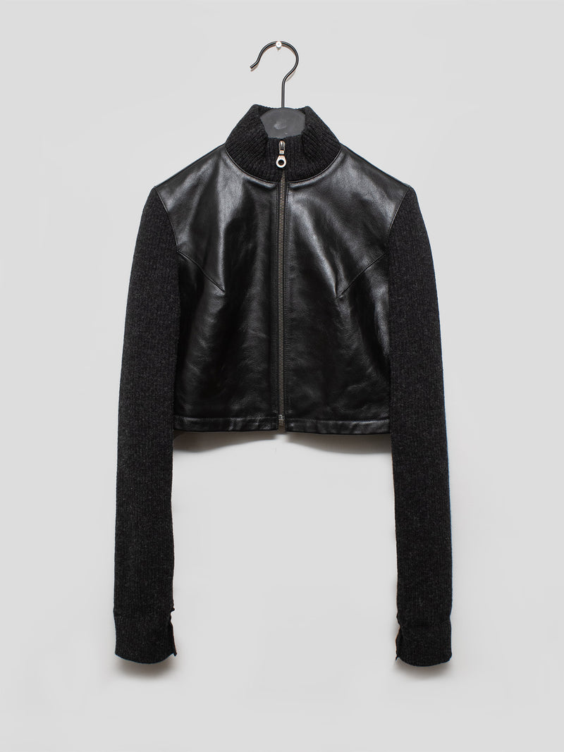 Cropped Leather Jacket