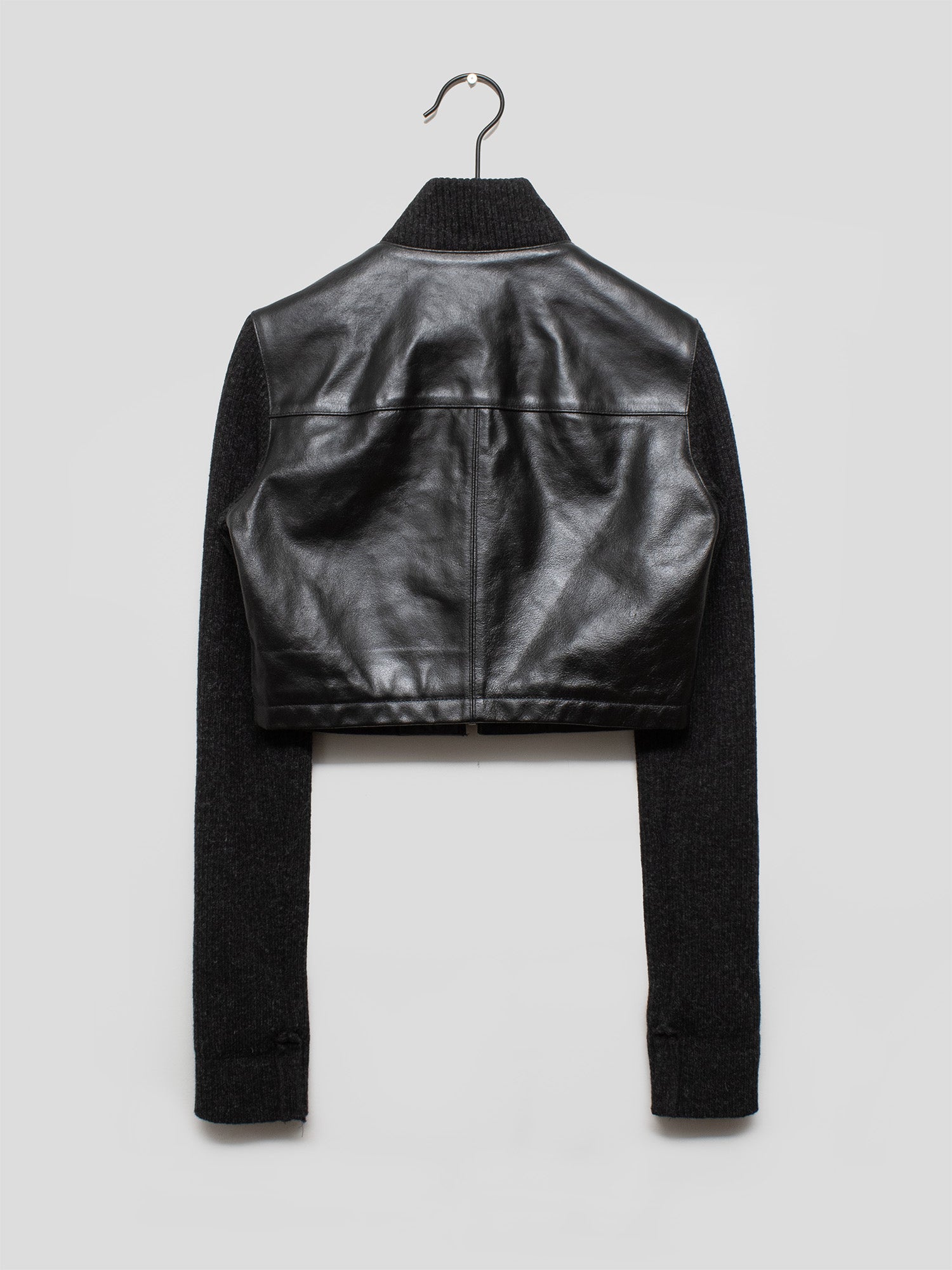 Cropped Leather Jacket