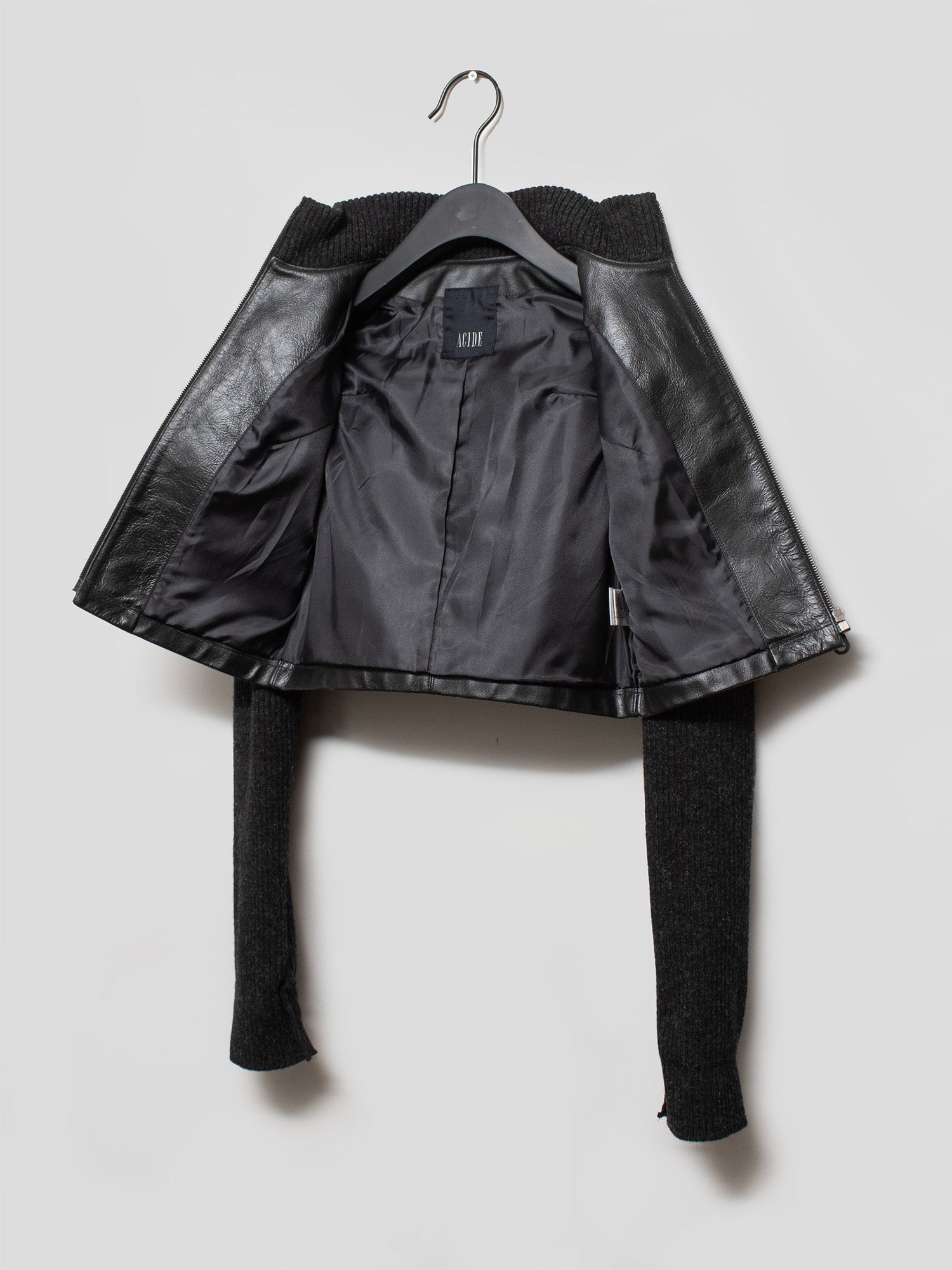 Cropped Leather Jacket