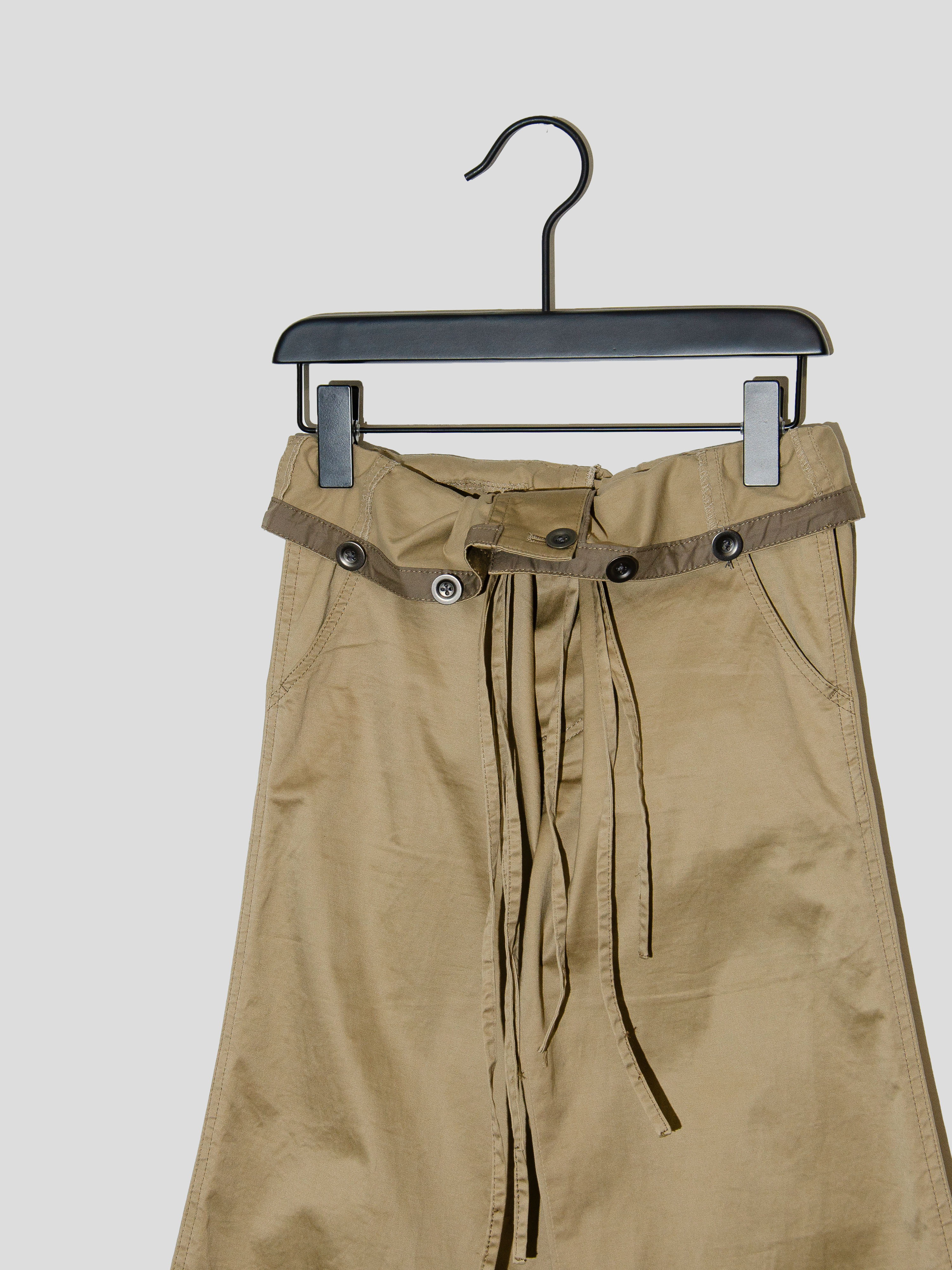 Flared Drawstring Trousers