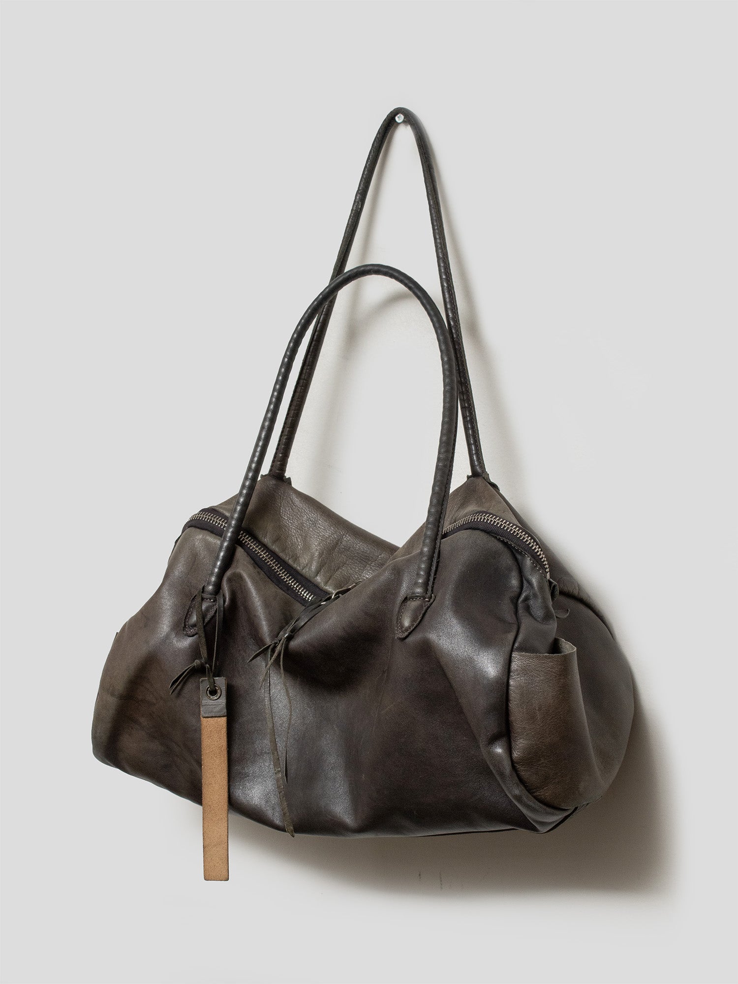2000s Leather Duffle Bag
