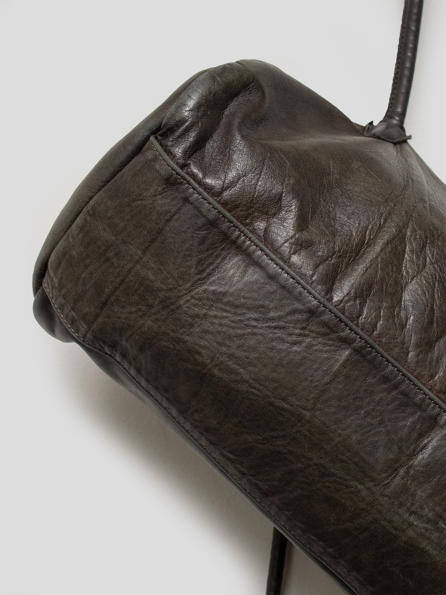 2000s Leather Duffle Bag