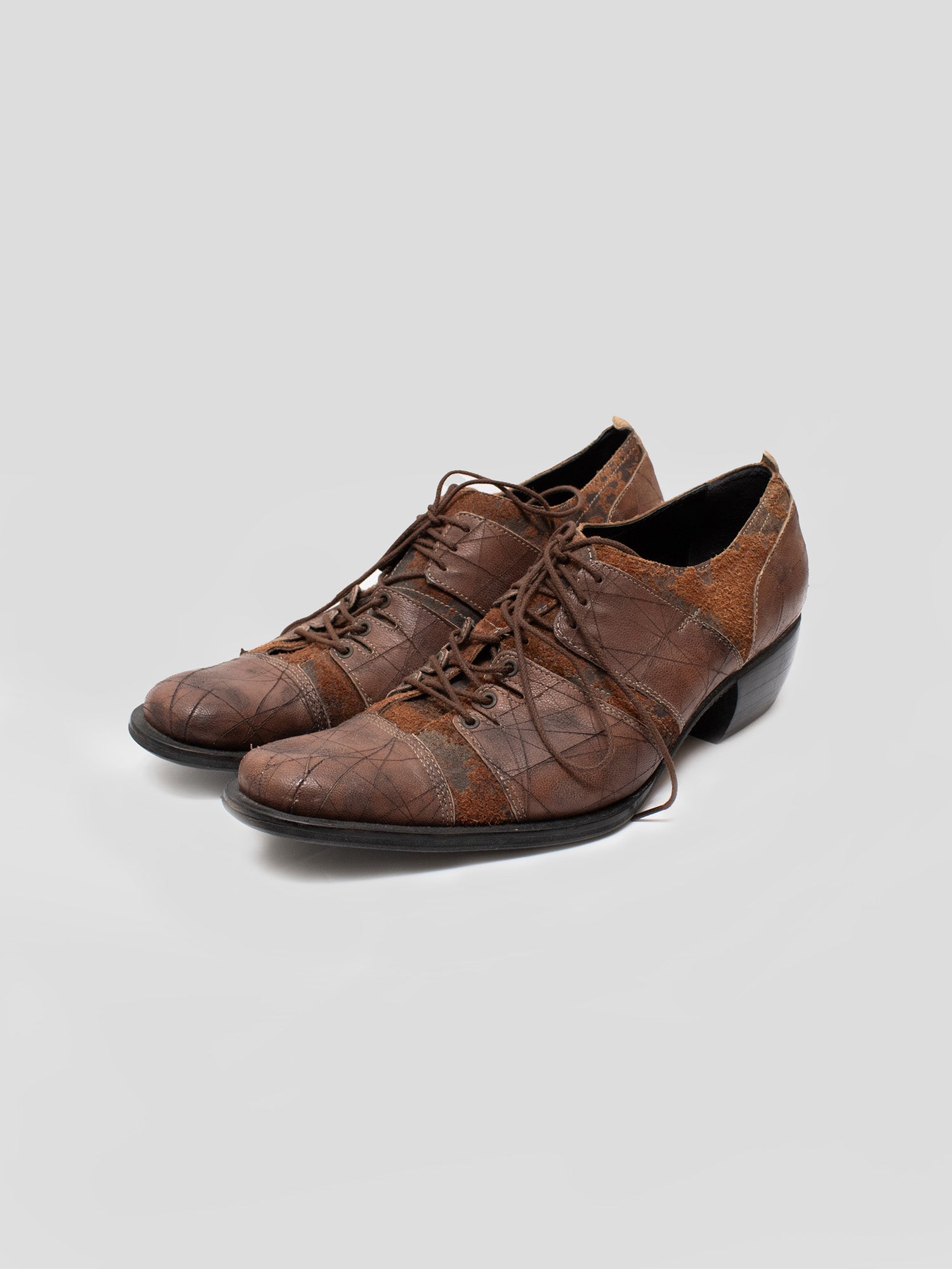 Alfredo Bannister Patch Stitch Derby Shoes | COMMUNE