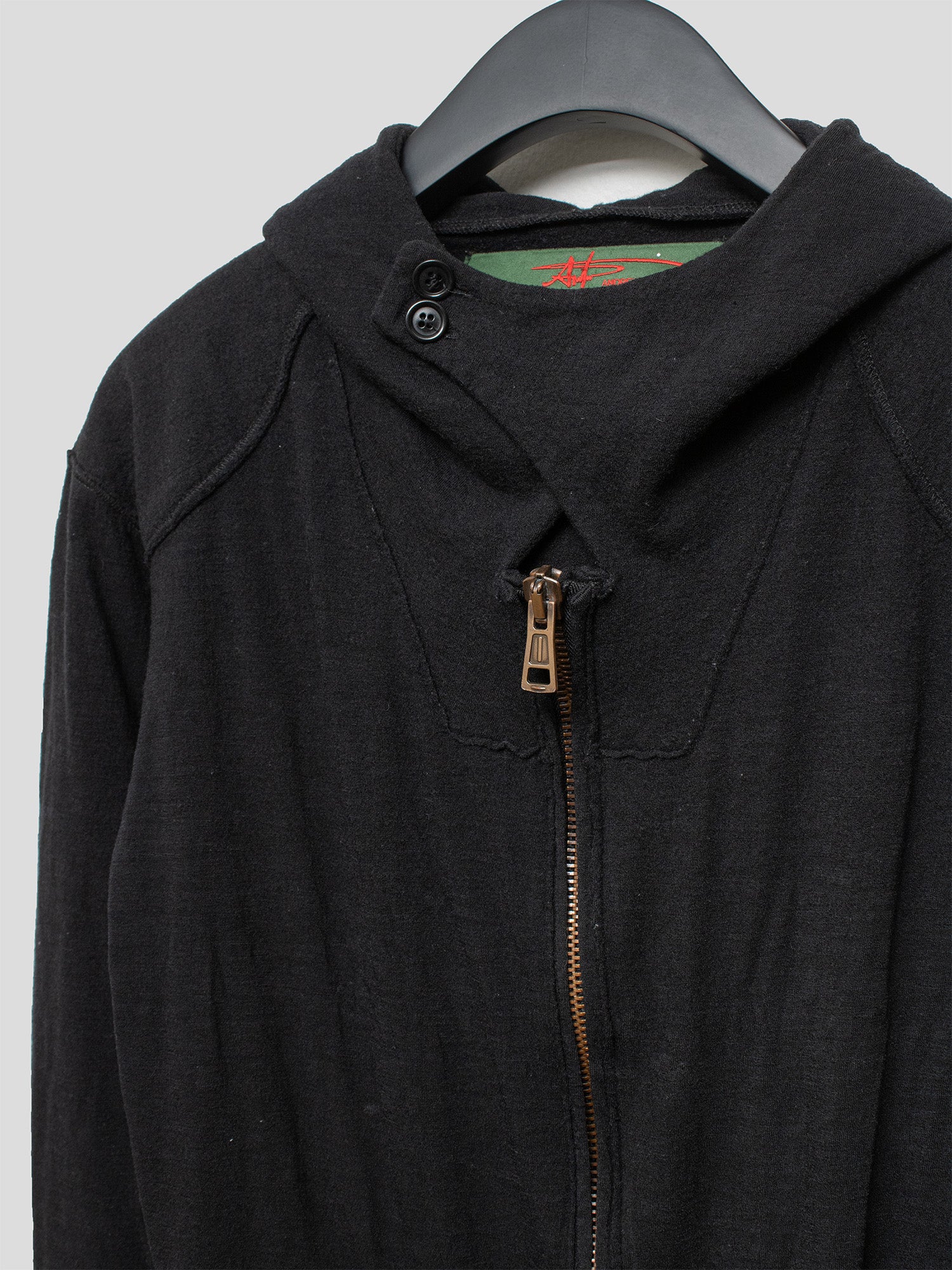 2000s Distressed Zip-Up Hoodie