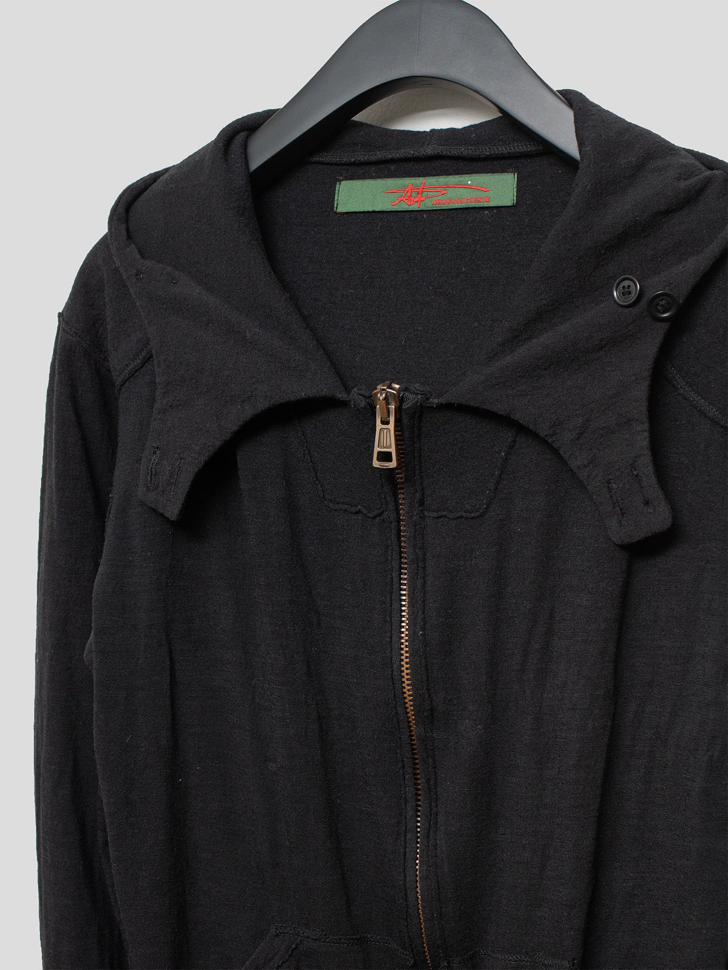 2000s Distressed Zip-Up Hoodie