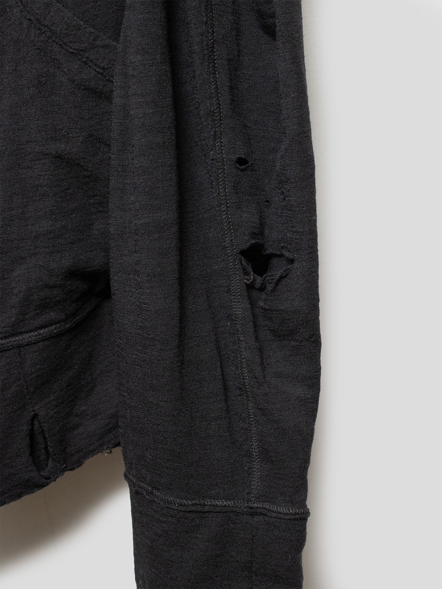 2000s Distressed Zip-Up Hoodie