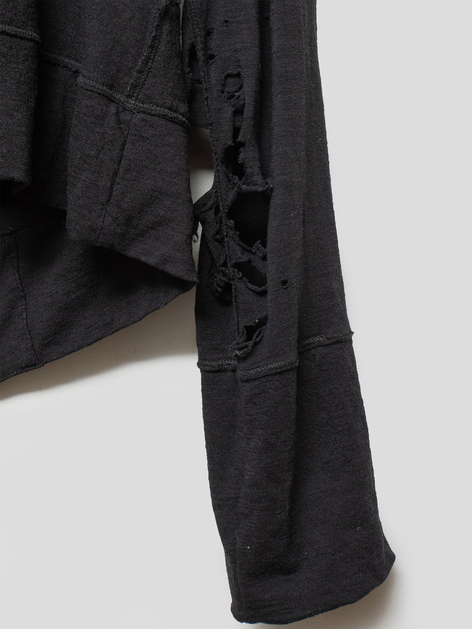 2000s Distressed Zip-Up Hoodie