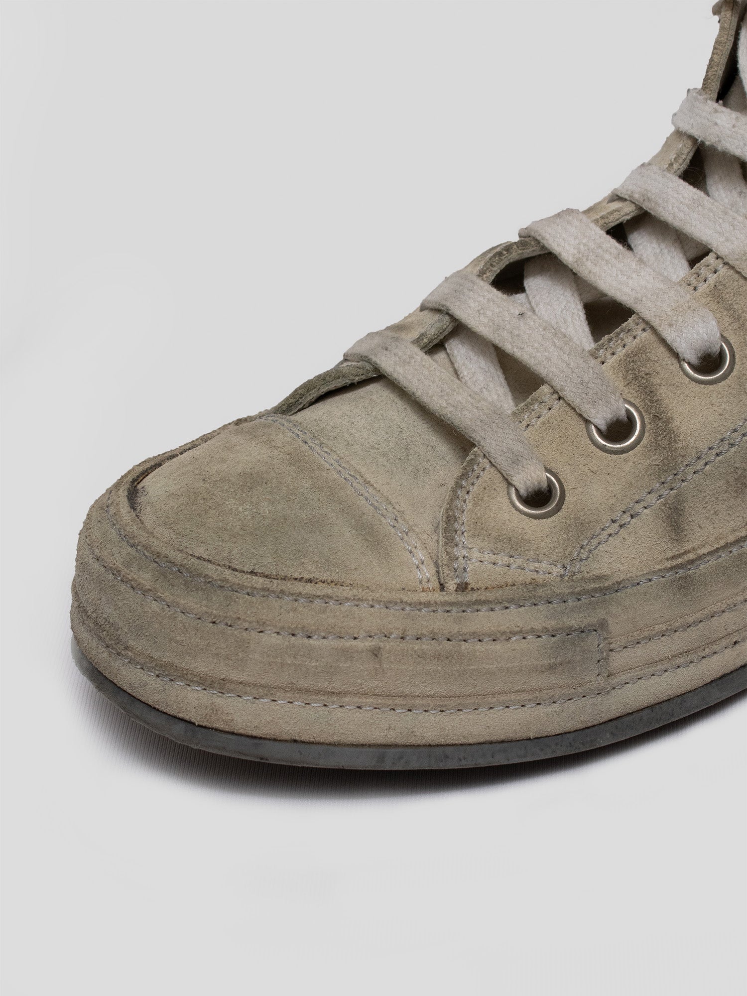 Dirty Suede High-Top Sneakers