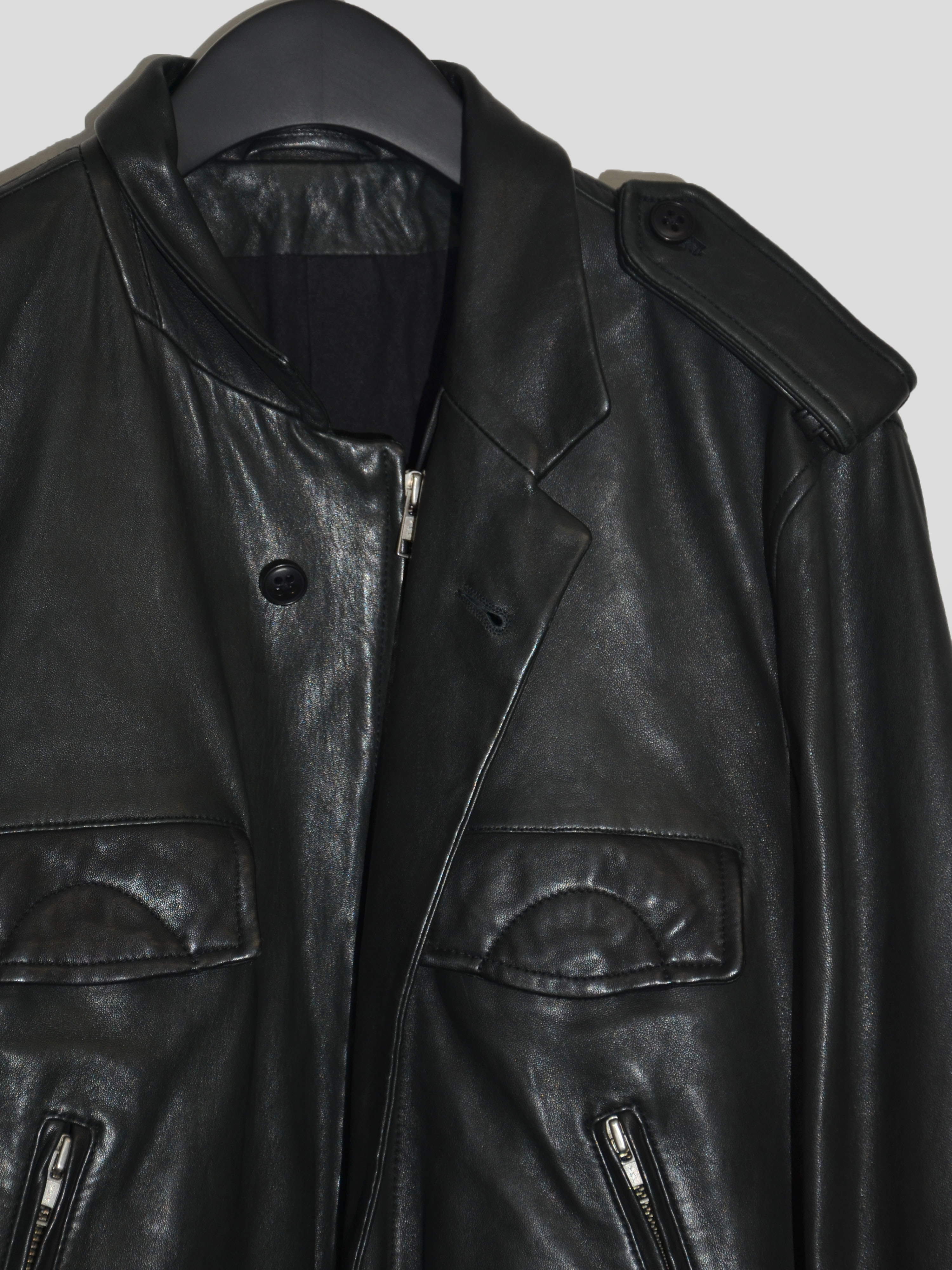 ジャケット・アウター ANN DEMEULEMEESTER RIDERS ANN DEMEULEMEESTER-Outerwear-Leather Jackets-LT137099