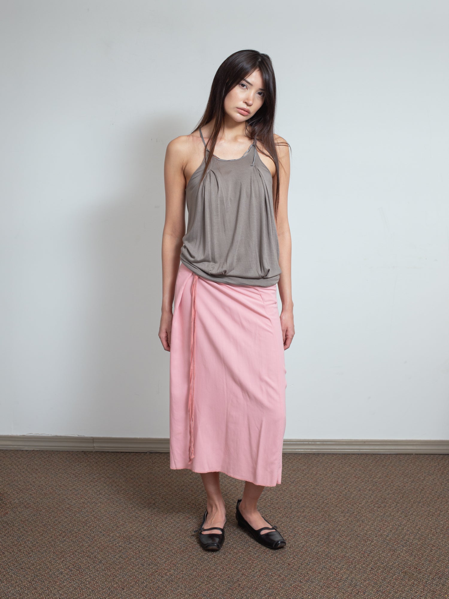 SS07 Pleated Slip Top