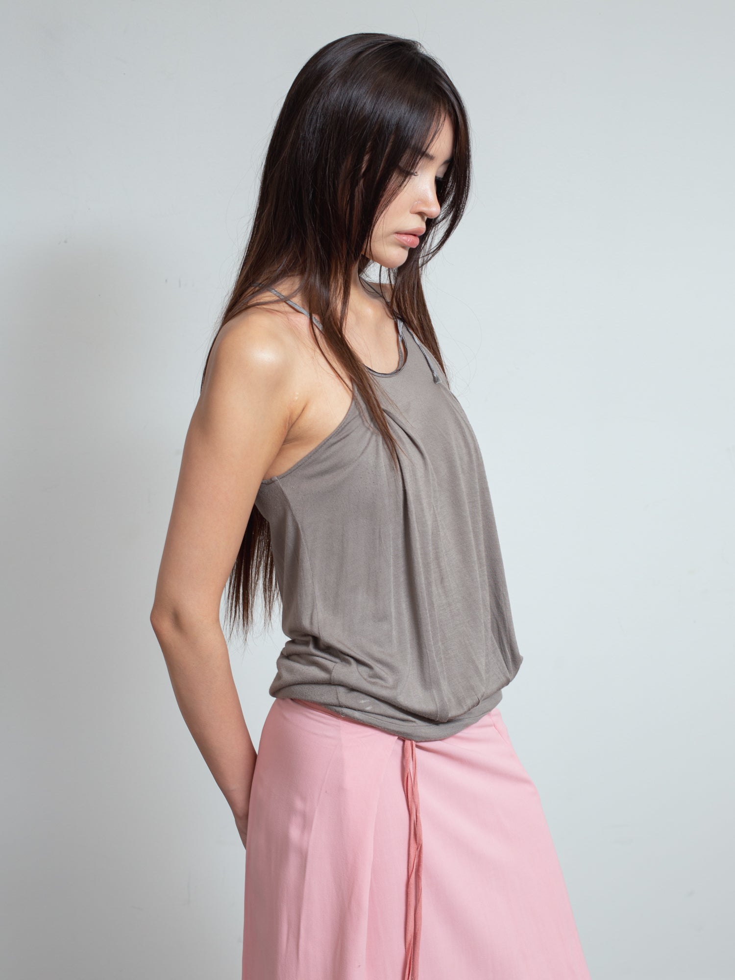 SS07 Pleated Slip Top