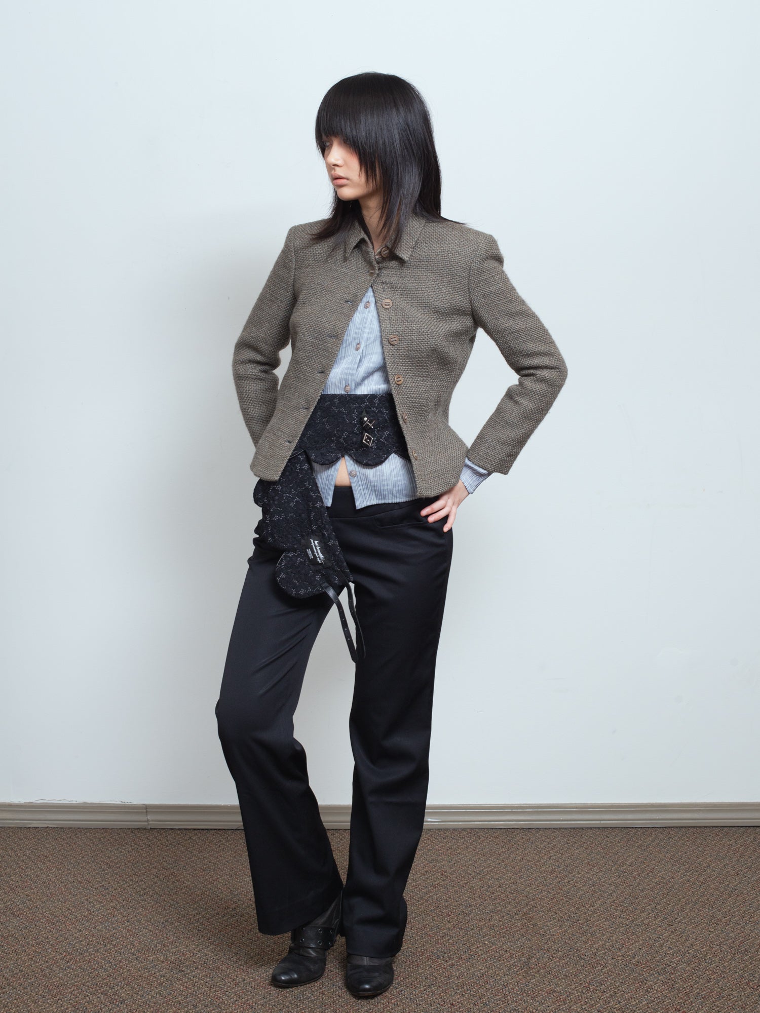 AW00 Bouclé Wool Jacket