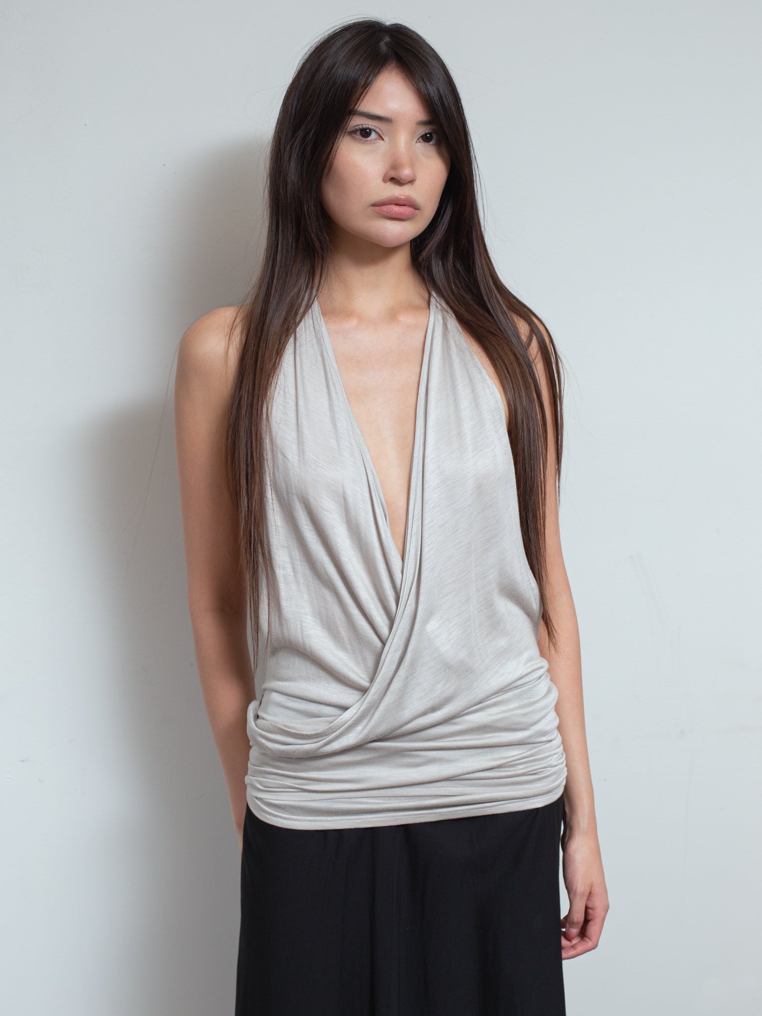 Halter-Neck Wrap Top