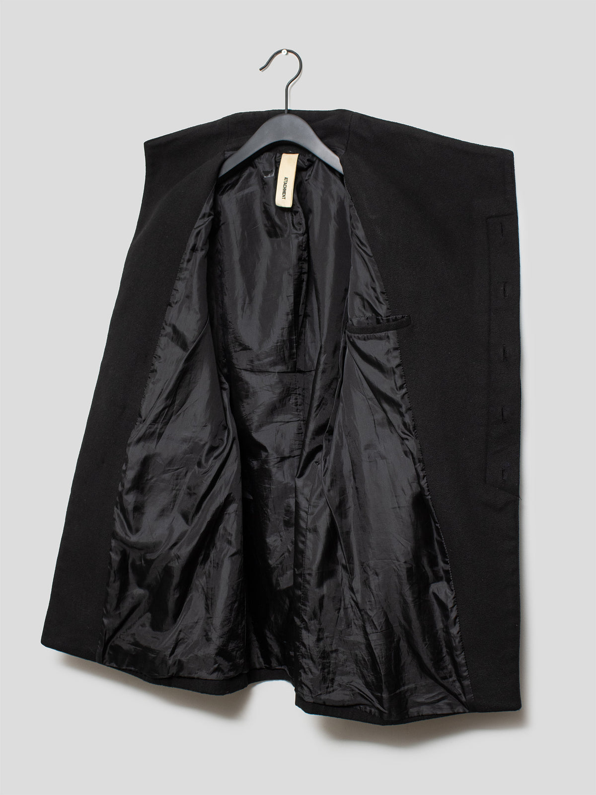 Asymmetrical Stand Collar Coat