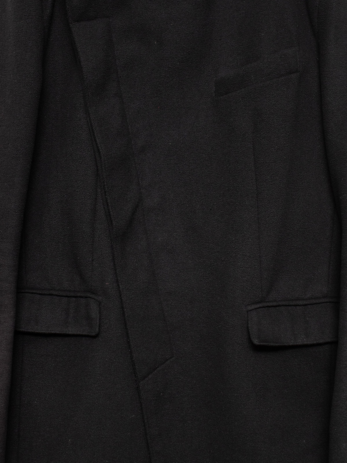 Asymmetrical Stand Collar Coat
