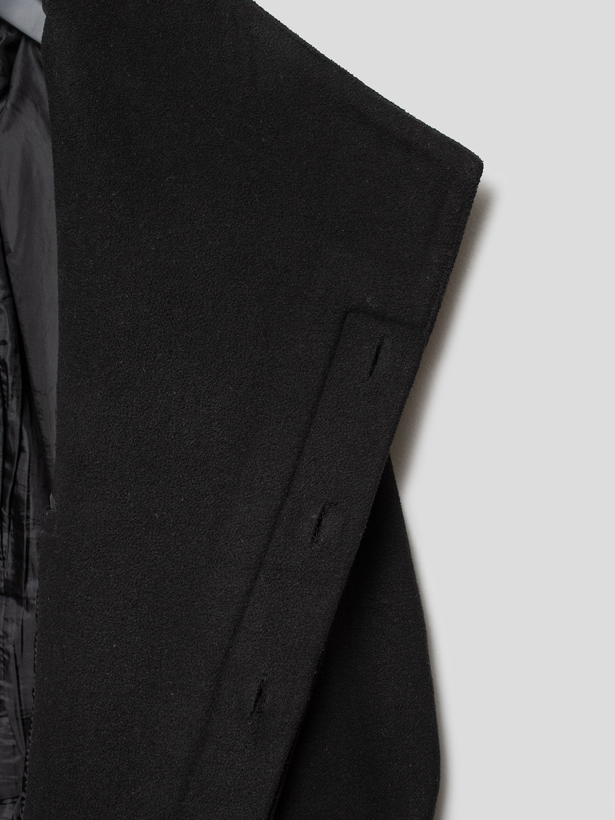 Asymmetrical Stand Collar Coat