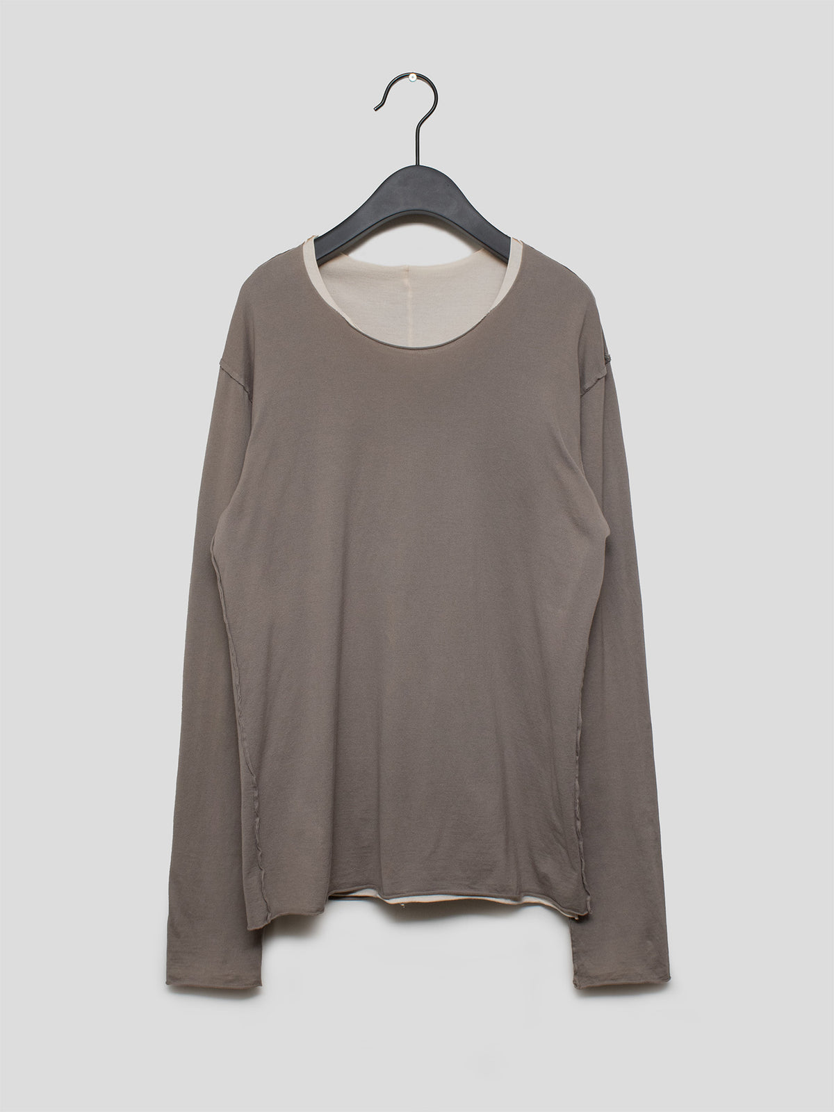 Reversed Double-Layer Longsleeve T-Shirt