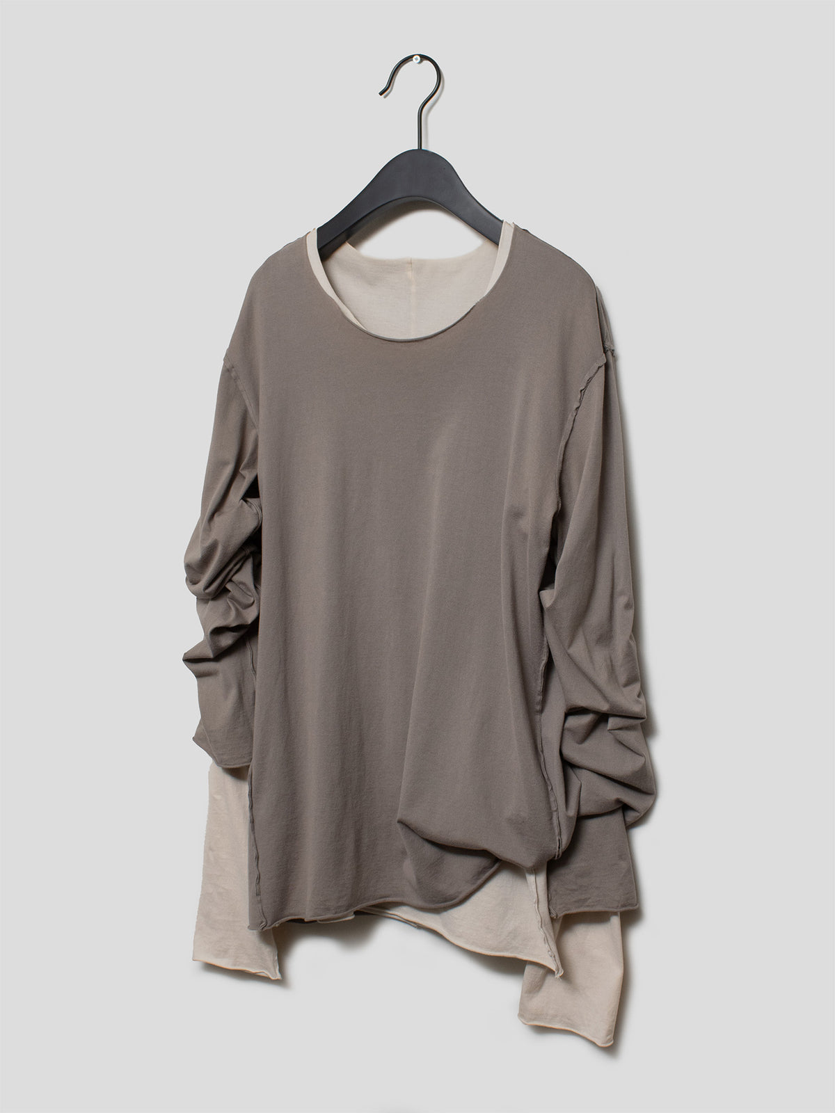 Reversed Double-Layer Longsleeve T-Shirt