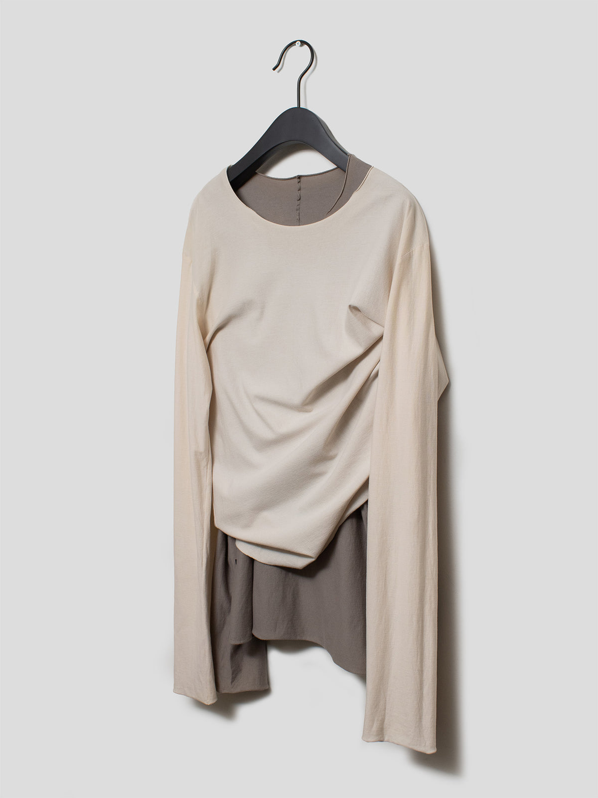 Reversed Double-Layer Longsleeve T-Shirt