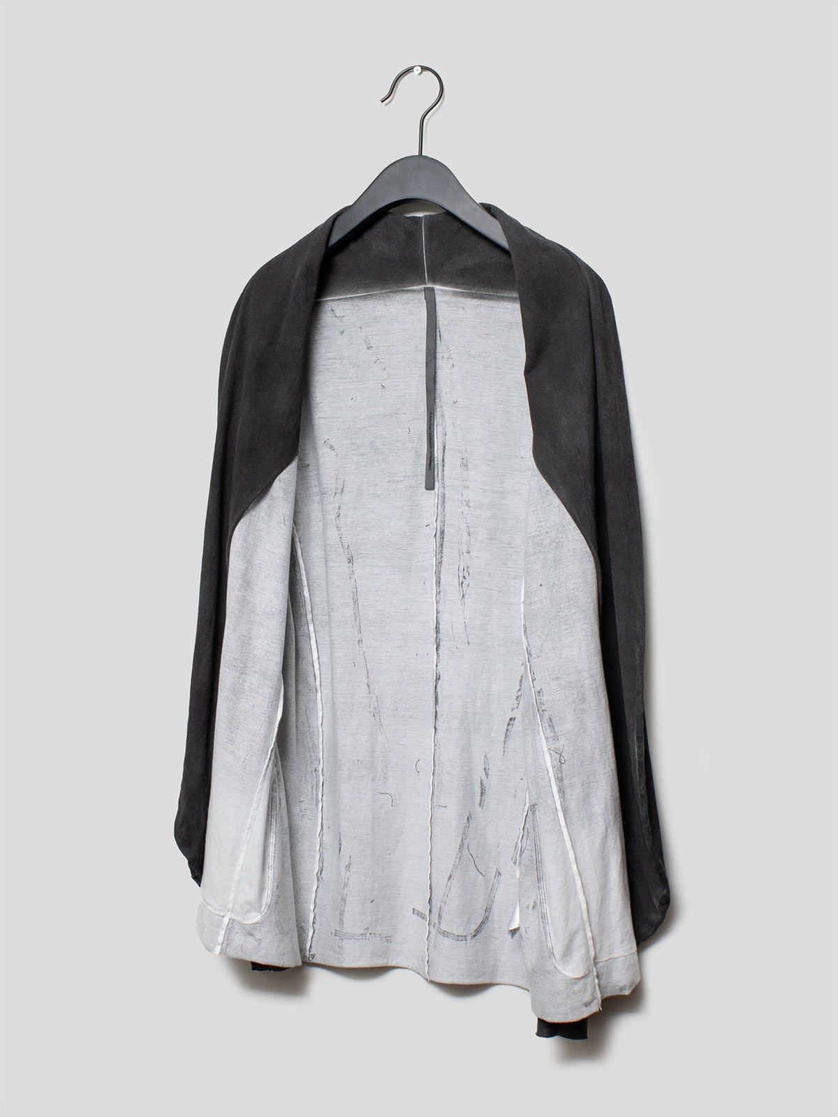 Surface-Dyed Open-Front Cardigan