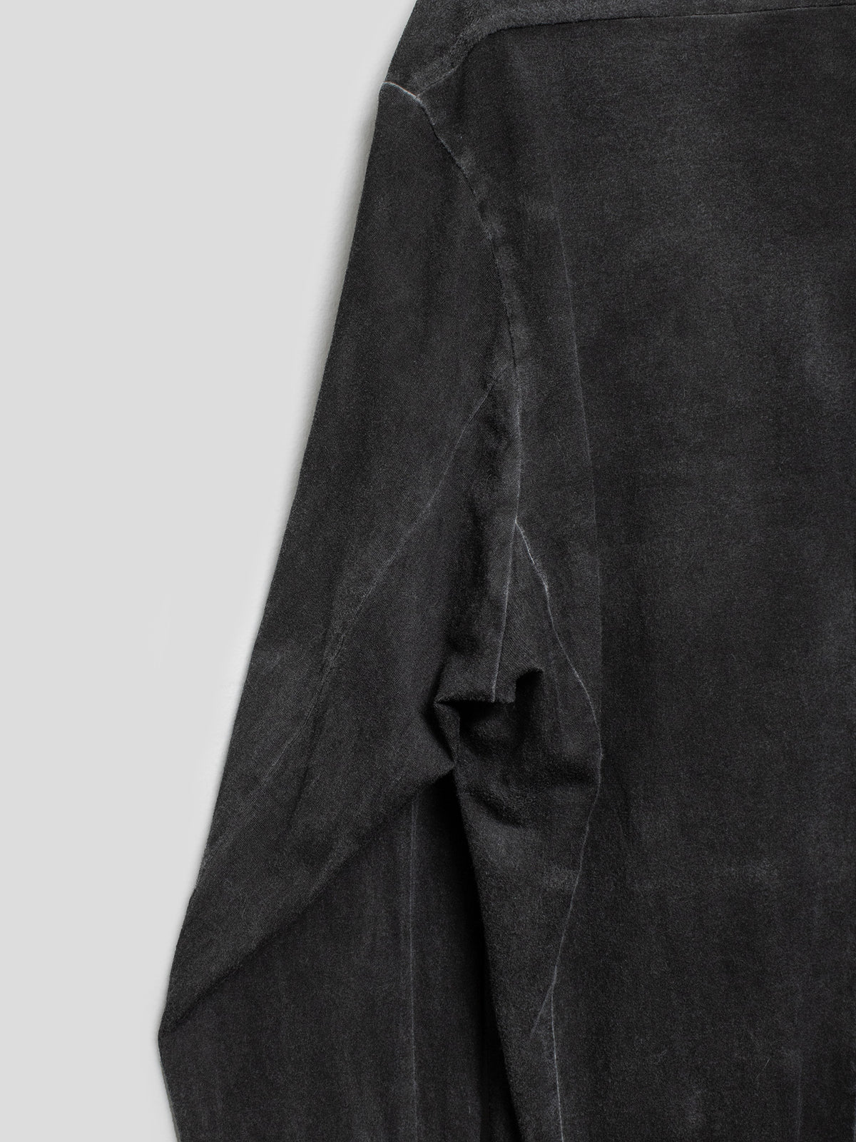 Surface-Dyed Open-Front Cardigan