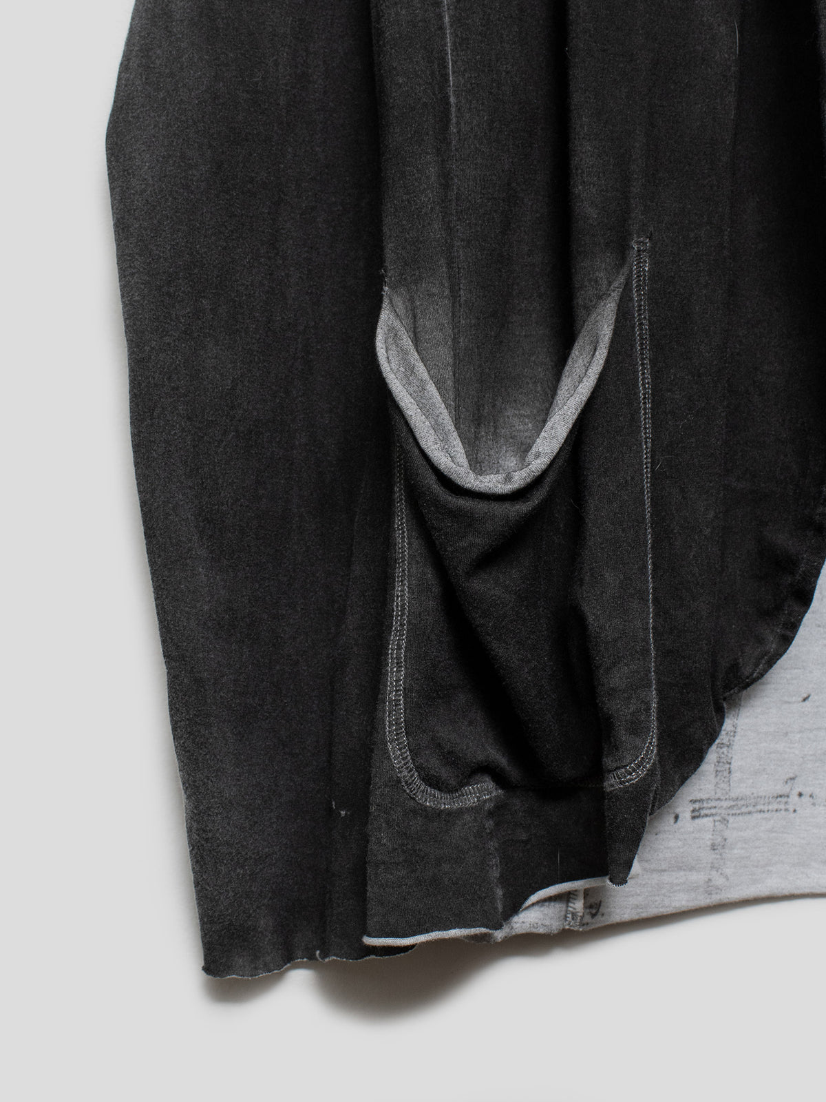 Surface-Dyed Open-Front Cardigan