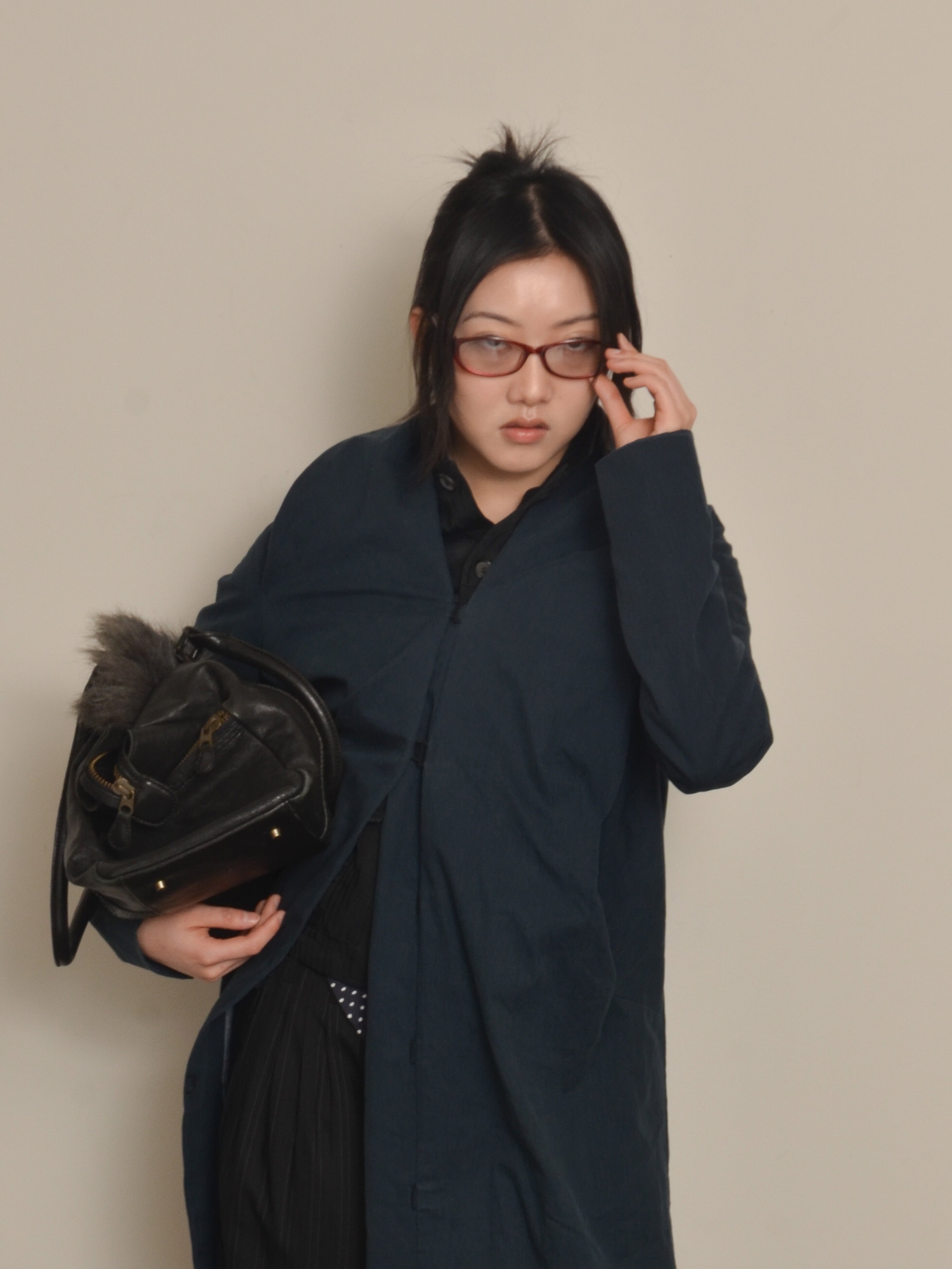 Draped Cocoon Coat